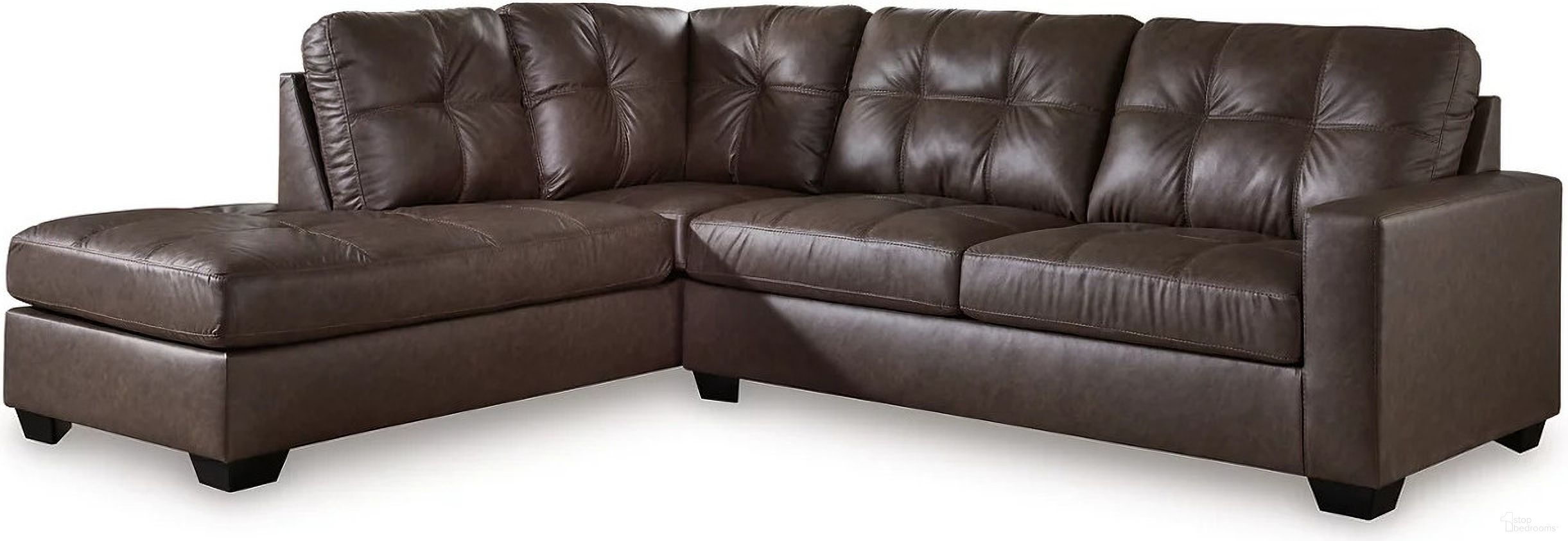 Barlin Mills 2-Piece Sectional With LAF Chaise In Umber