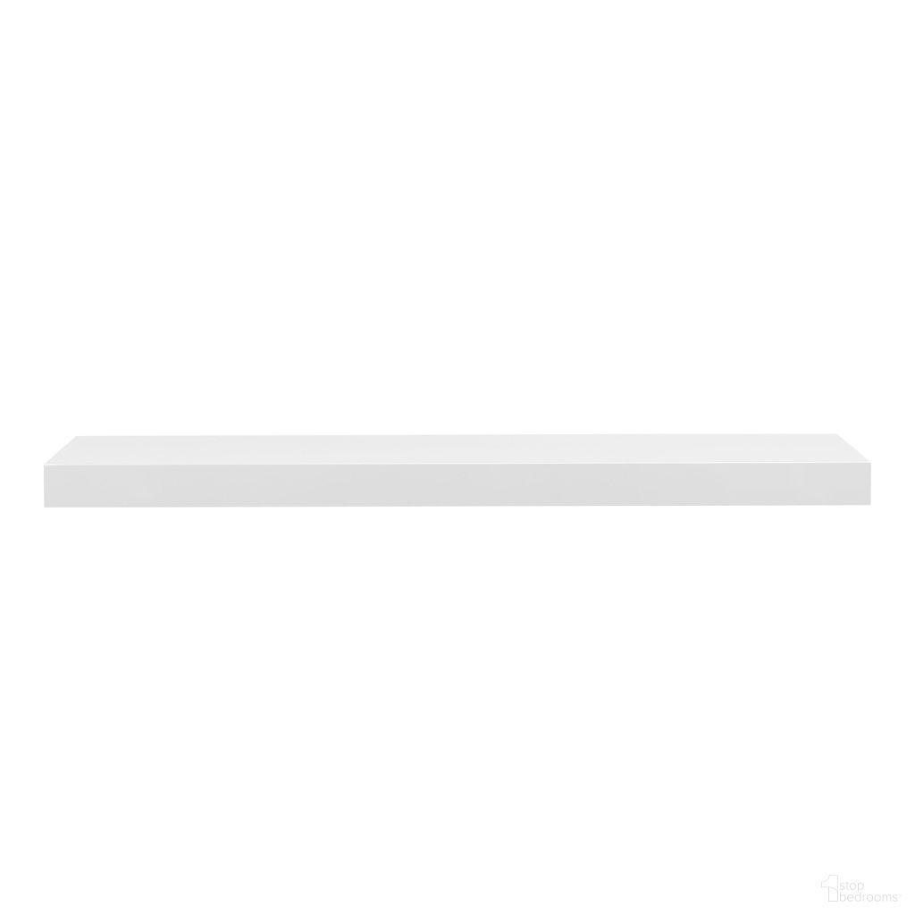 The appearance of Barney 36 Inch Floating Shelf In High Gloss White designed by Euro Style in the modern / contemporary interior design. This white high gloss piece of furniture was selected by 1StopBedrooms from Barney Collection to add a touch of cosiness and style into your home. Sku: 09742-WHT. Material: MDF.