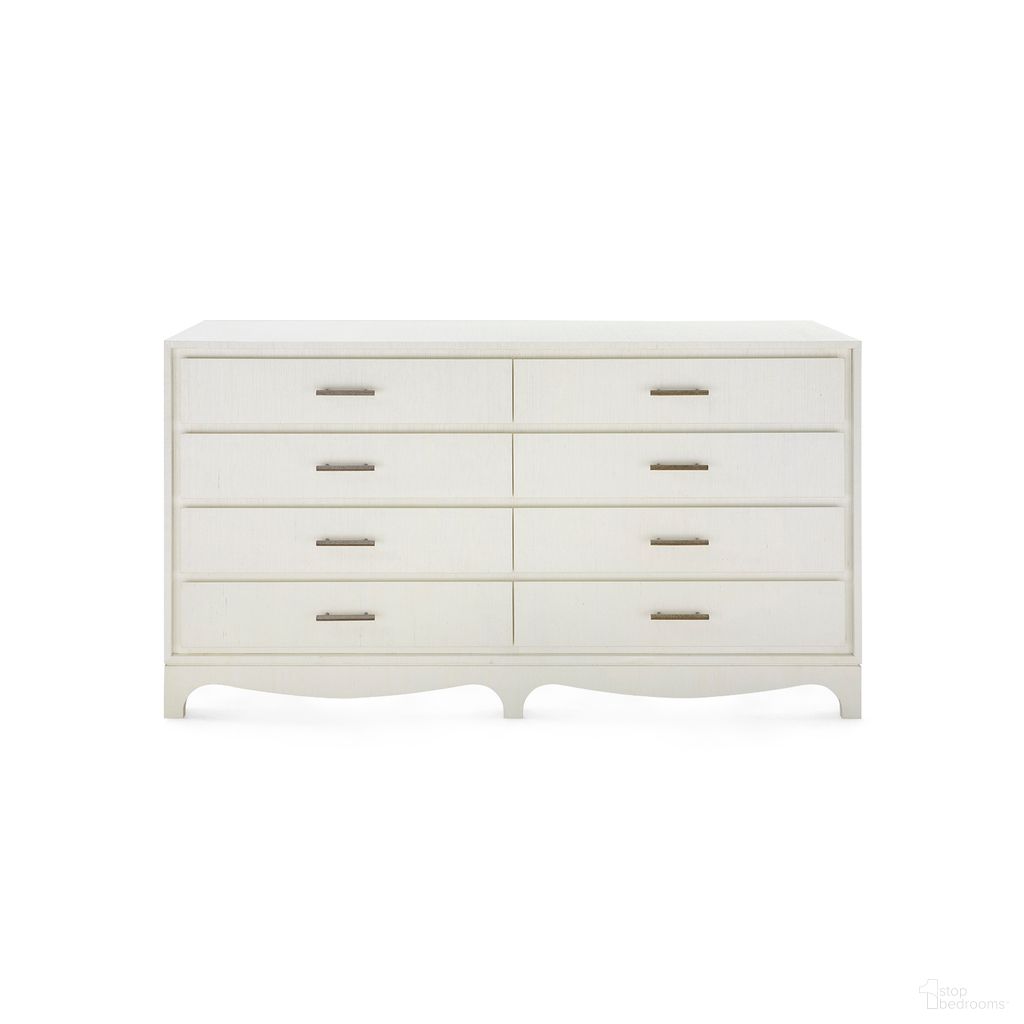 The appearance of Barrett Extra Large 8-Drawer Dresser In Sand White designed by Villa & House in the modern / contemporary interior design. This sand white piece of furniture was selected by 1StopBedrooms from Barrett Collection to add a touch of cosiness and style into your home. Sku: BAR-250-469-894. Material: Wood.