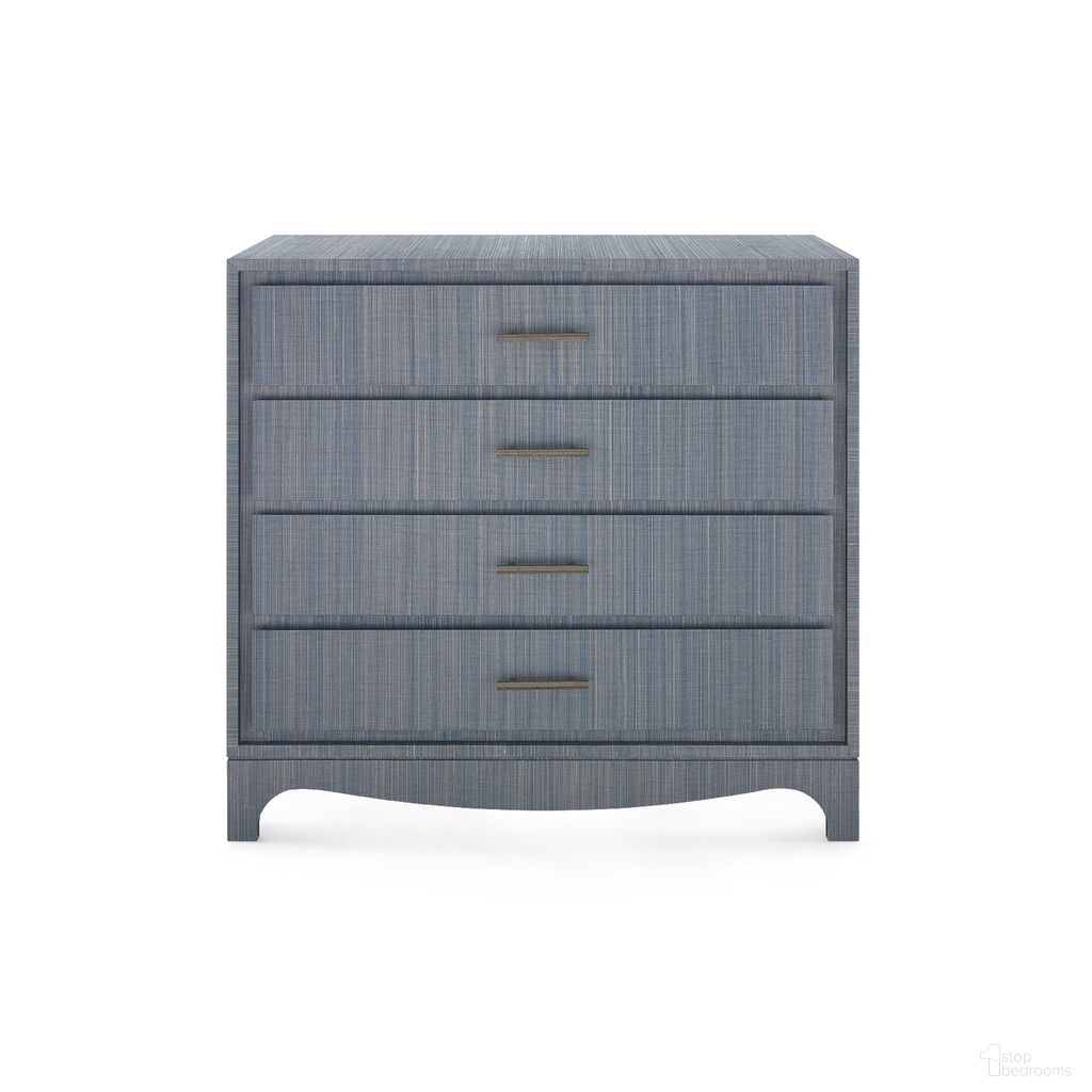 The appearance of Barrett Large 4-Drawer Chest In Denim Mist designed by Villa & House in the modern / contemporary interior design. This denim mist piece of furniture was selected by 1StopBedrooms from Barrett Collection to add a touch of cosiness and style into your home. Sku: BAR-225-6328-894. Material: Wood.