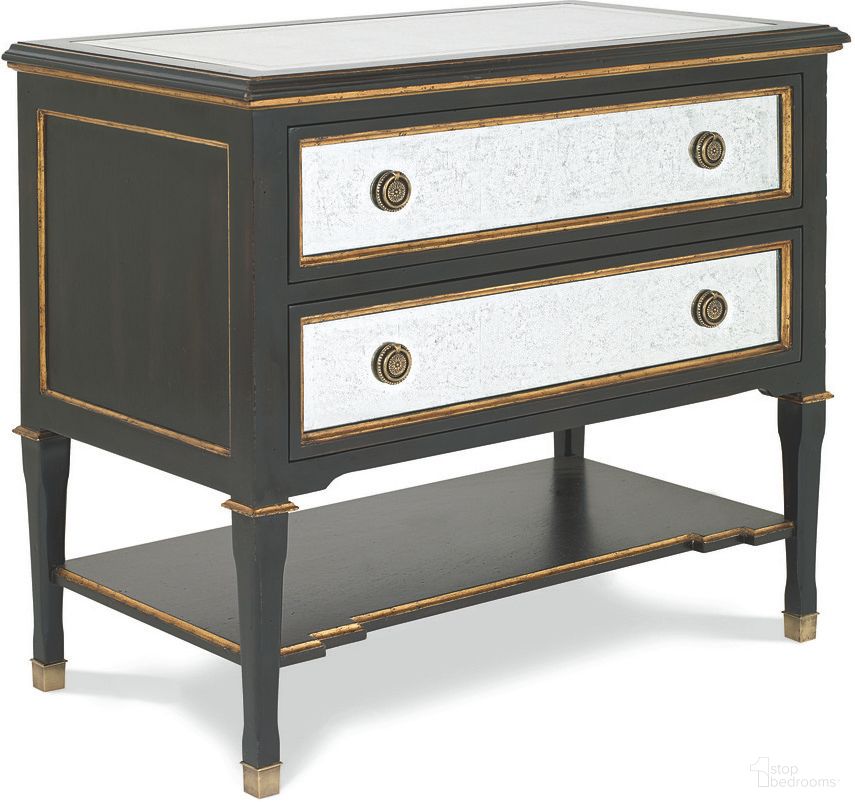 The appearance of Barrington Nightstand In Black designed by Century Furniture in the modern / contemporary interior design. This black piece of furniture  was selected by 1StopBedrooms from Monarch Collection to add a touch of cosiness and style into your home. Sku: MN5535. Material: Acacia Wood.