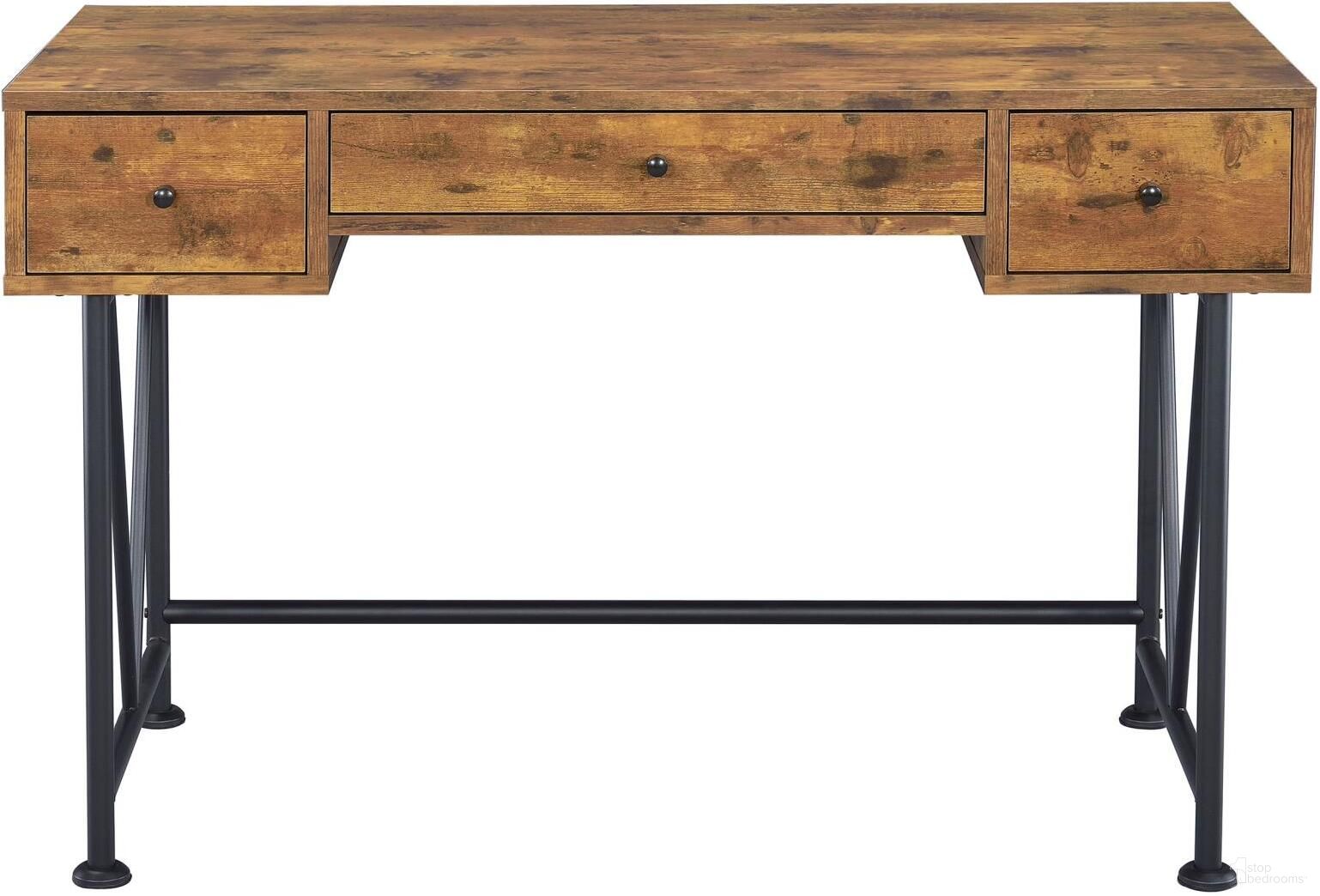 Barritt Antique Nutmeg Writing Desk by Coaster 1StopBedrooms