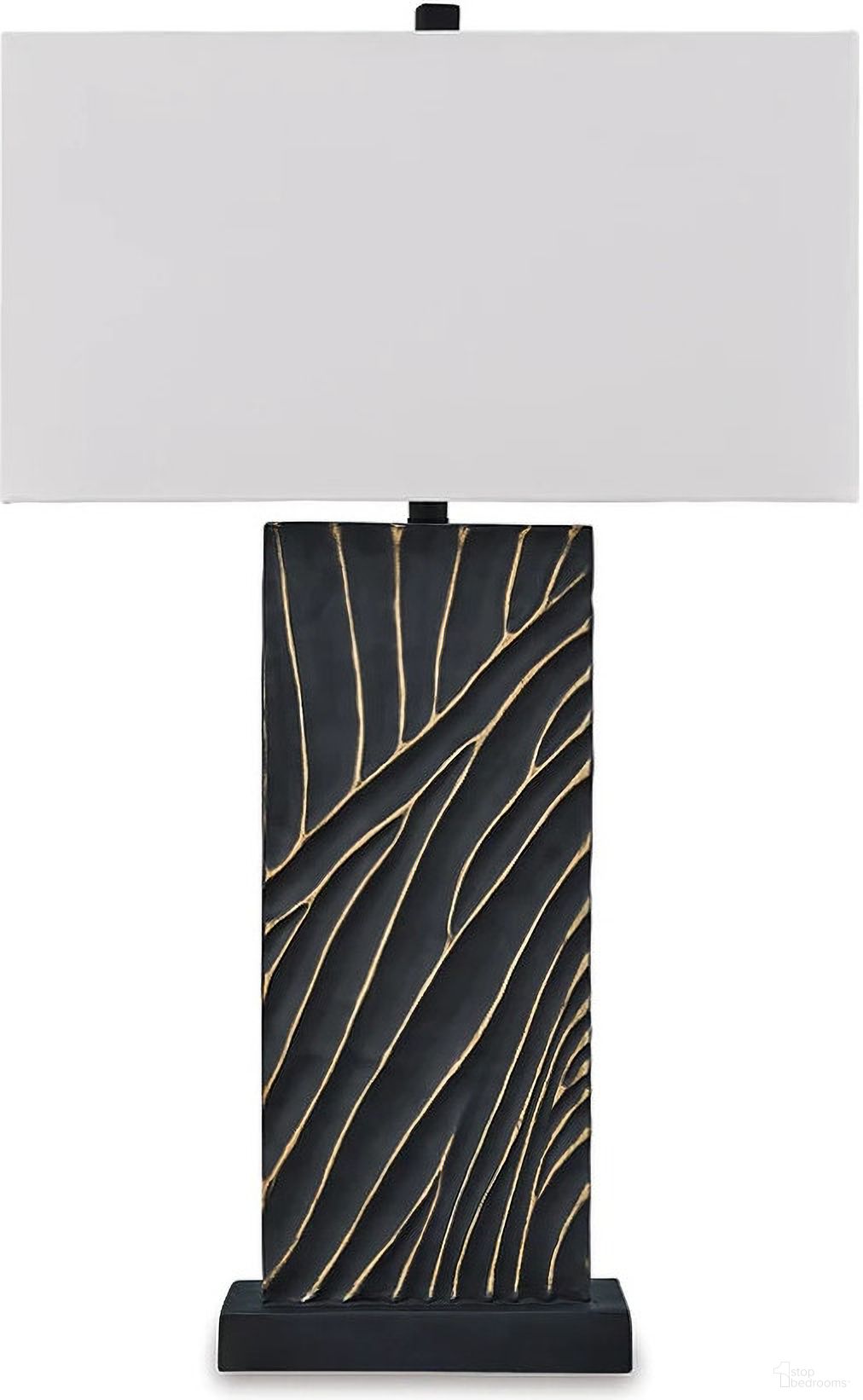 The appearance of Bartlen Table Lamp In Black and Gold designed by Signature Design by Ashley in the modern / contemporary interior design. This black and gold piece of furniture was selected by 1StopBedrooms from Bartlen Collection to add a touch of cosiness and style into your home. Sku: L235774. Material: Resin.