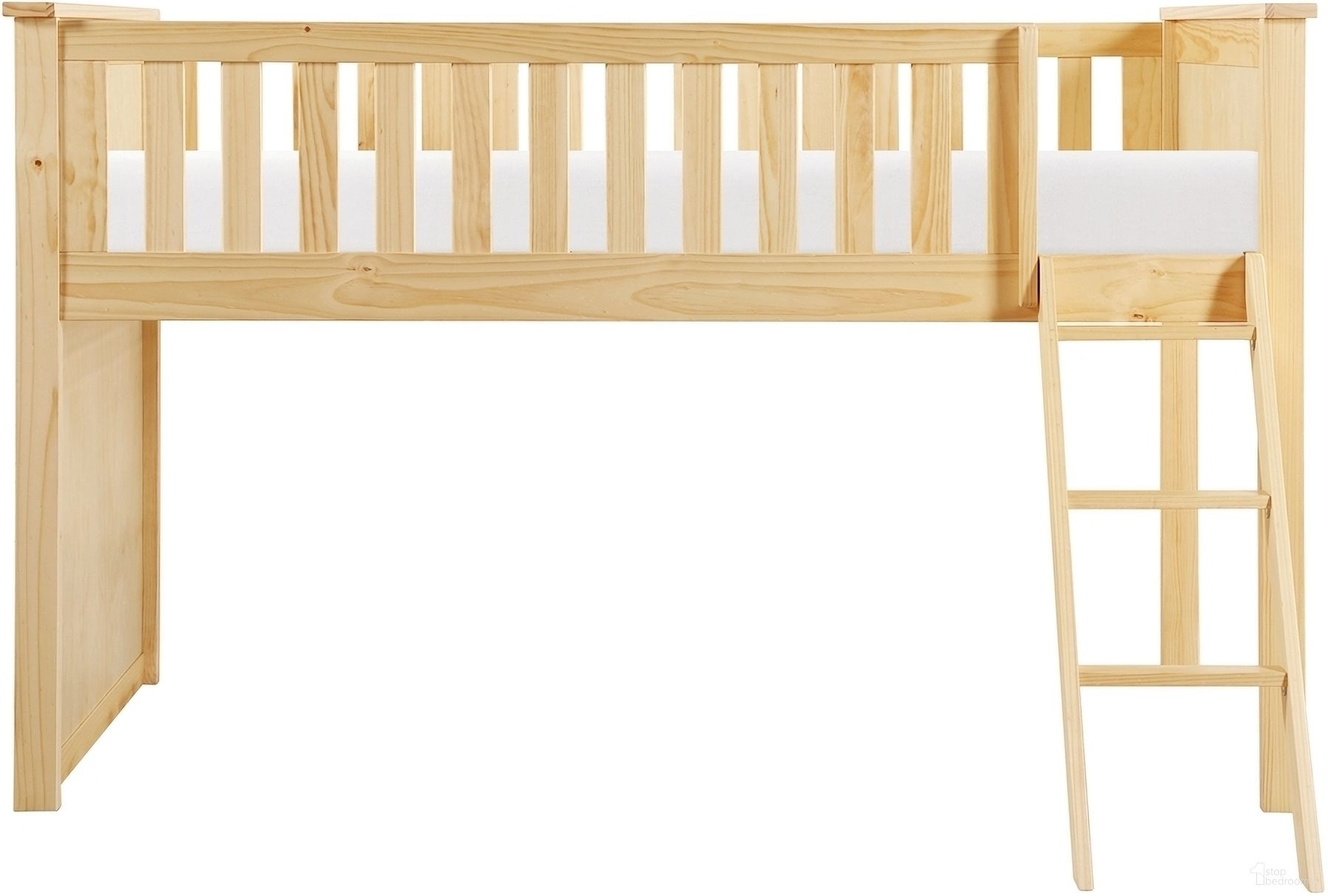 The appearance of Bartly Twin Low Loft Bunk In Natural and Pine designed by Homelegance in the transitional interior design. This natural/pine piece of furniture was selected by 1StopBedrooms from Bartly Collection to add a touch of cosiness and style into your home. Sku: B2043LL-1;B2043LL-2;B2043LL-3. Bed Type: Bunk Bed. Bed Size: Twin. Material: Pine Veneer.