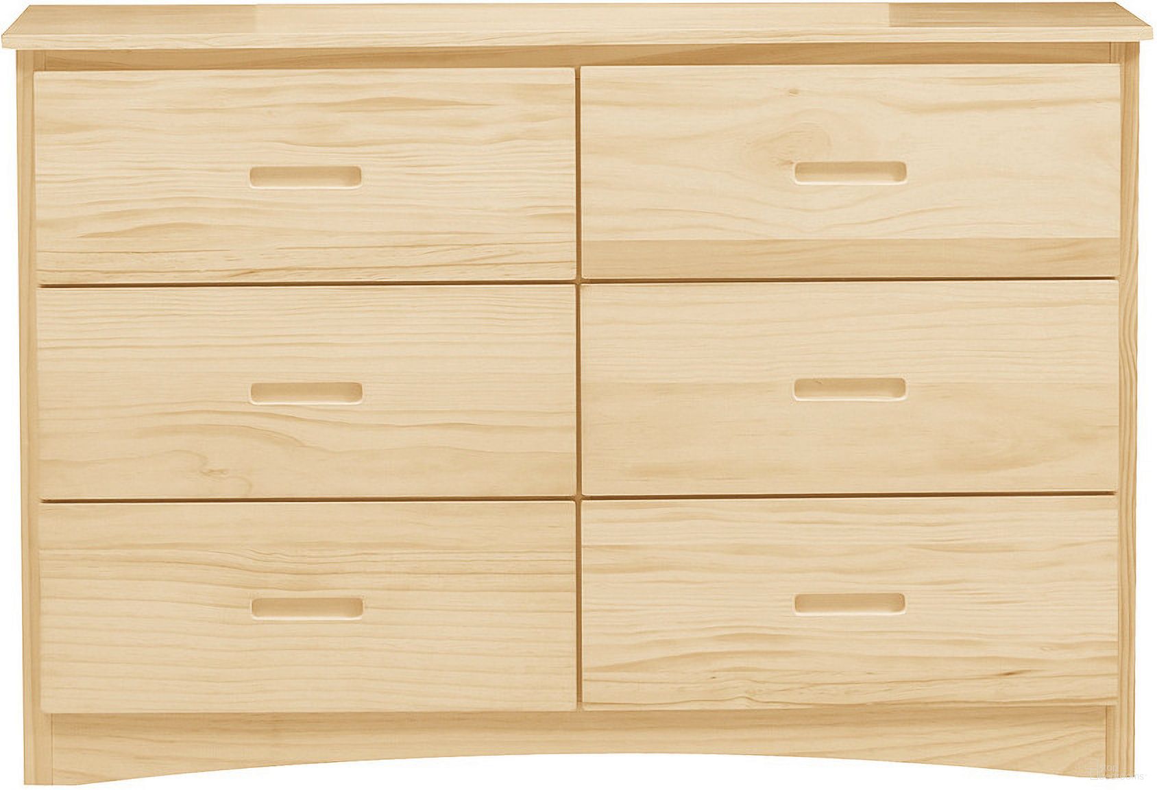 The appearance of Bartly Natural Pine Dresser designed by Homelegance in the transitional interior design. This brown piece of furniture was selected by 1StopBedrooms from Bartly Collection to add a touch of cosiness and style into your home. Sku: B2043-5. Material: Wood.