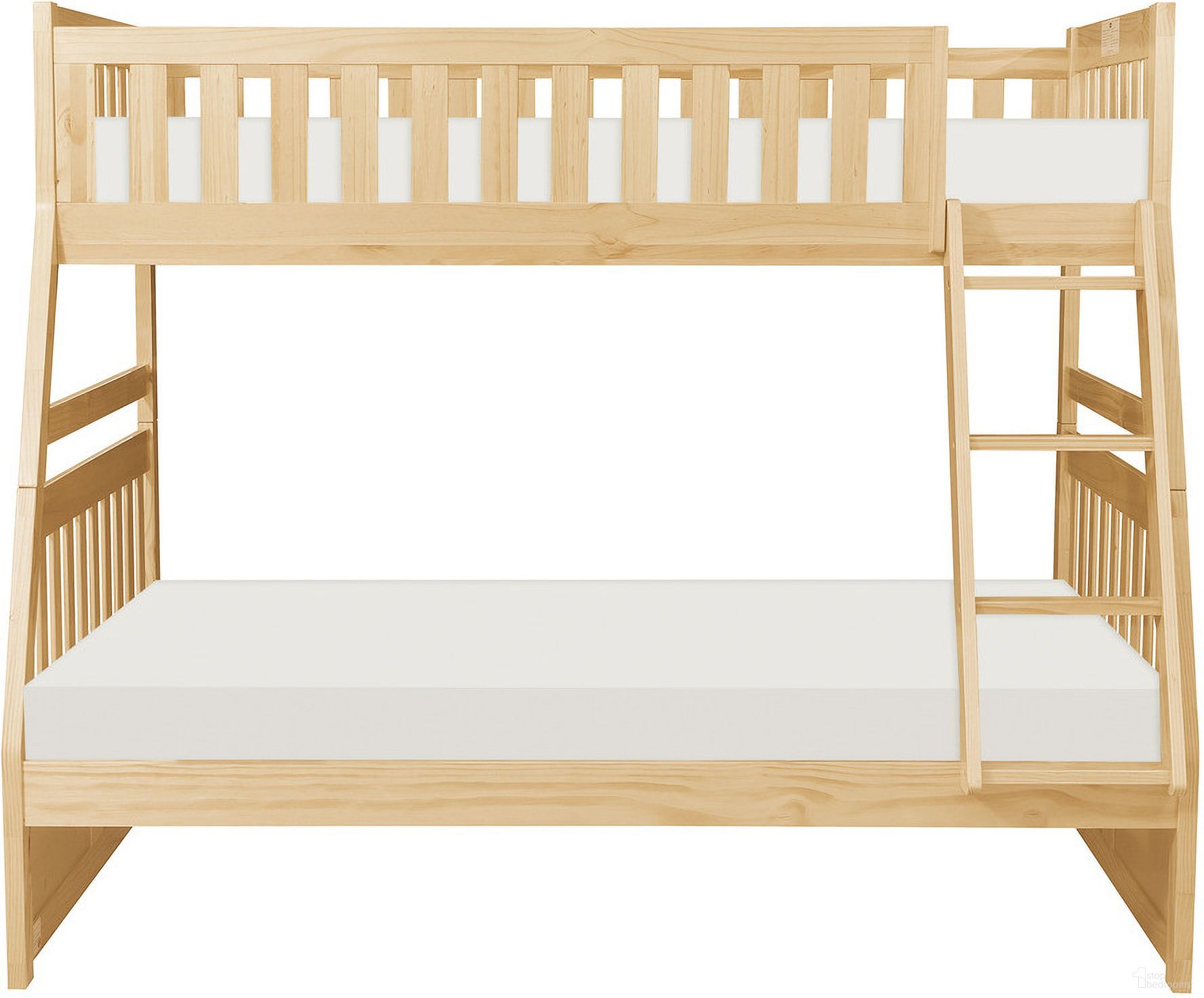 Bartly Pine Twin Over Full Bunk Bed