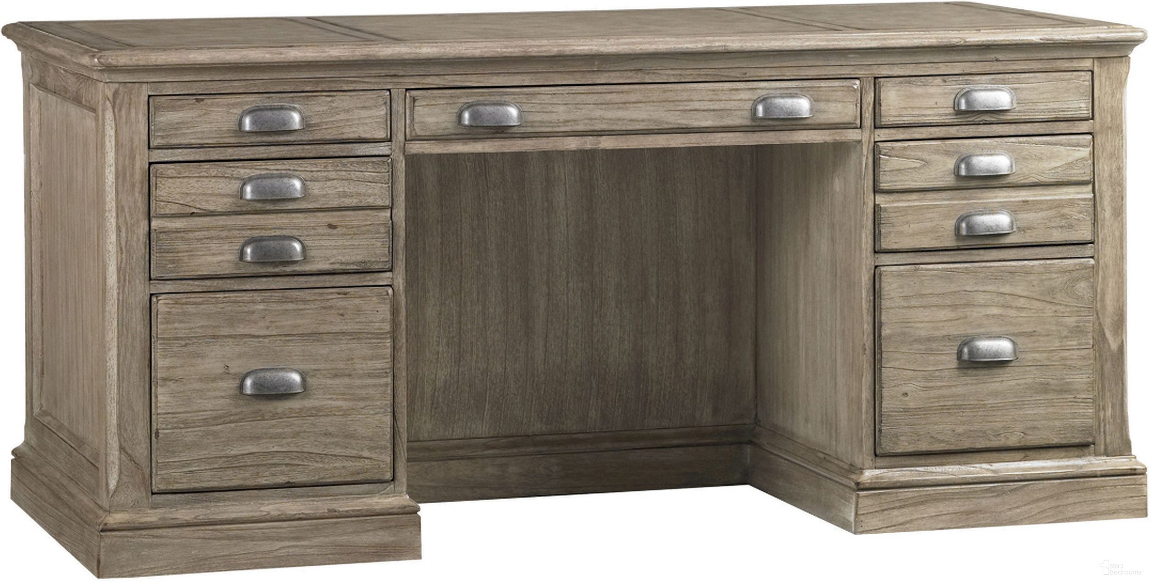 The appearance of Barton Creek Austin Desk In Driftwood designed by Sligh in the transitional interior design. This driftwood piece of furniture was selected by 1StopBedrooms from Barton Creek Collection to add a touch of cosiness and style into your home. Sku: 300BA-411. Material: Wood.