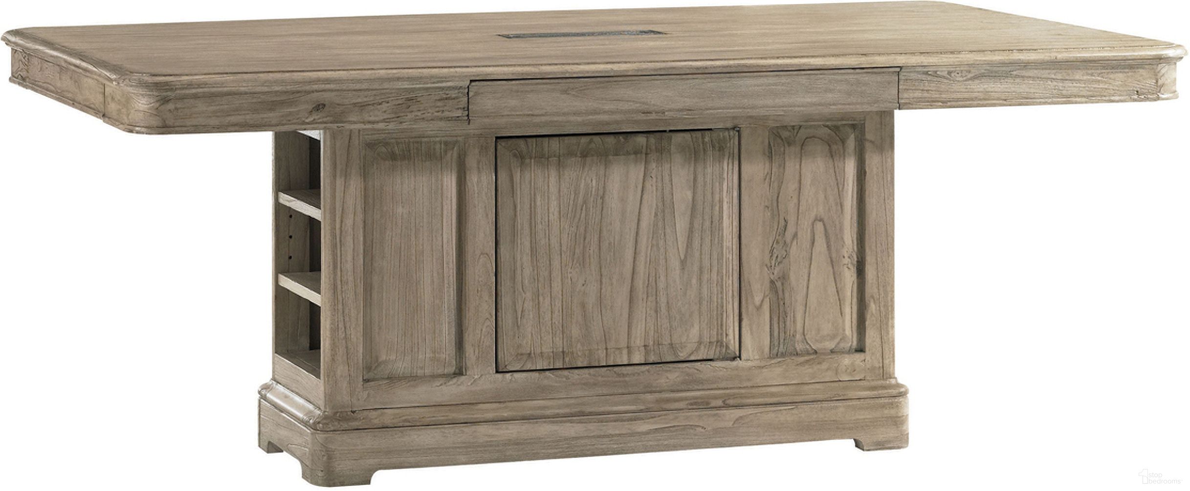 The appearance of Barton Creek Westlake Dining/Work Table In Driftwood designed by Sligh in the transitional interior design. This driftwood piece of furniture was selected by 1StopBedrooms from Barton Creek Collection to add a touch of cosiness and style into your home. Sku: 300BA-300. Material: Wood.