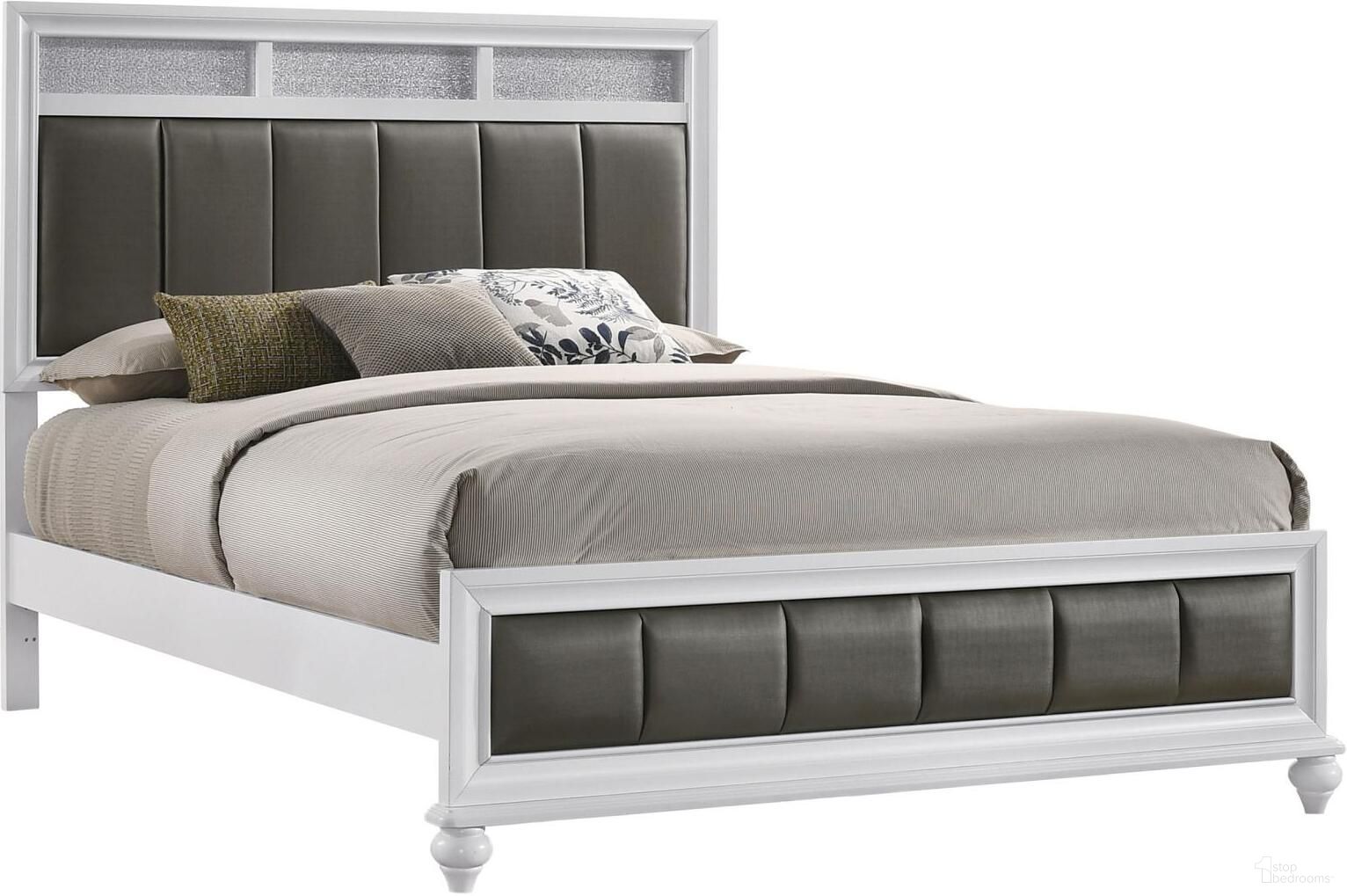 The appearance of Barzini Queen Upholstered Panel Bed White designed by Coaster in the glam interior design. This white piece of furniture was selected by 1StopBedrooms from Barzini Collection to add a touch of cosiness and style into your home. Sku: 205891QB1;205891QB2. Bed Type: Panel Bed. Material: Wood. Bed Size: Queen.