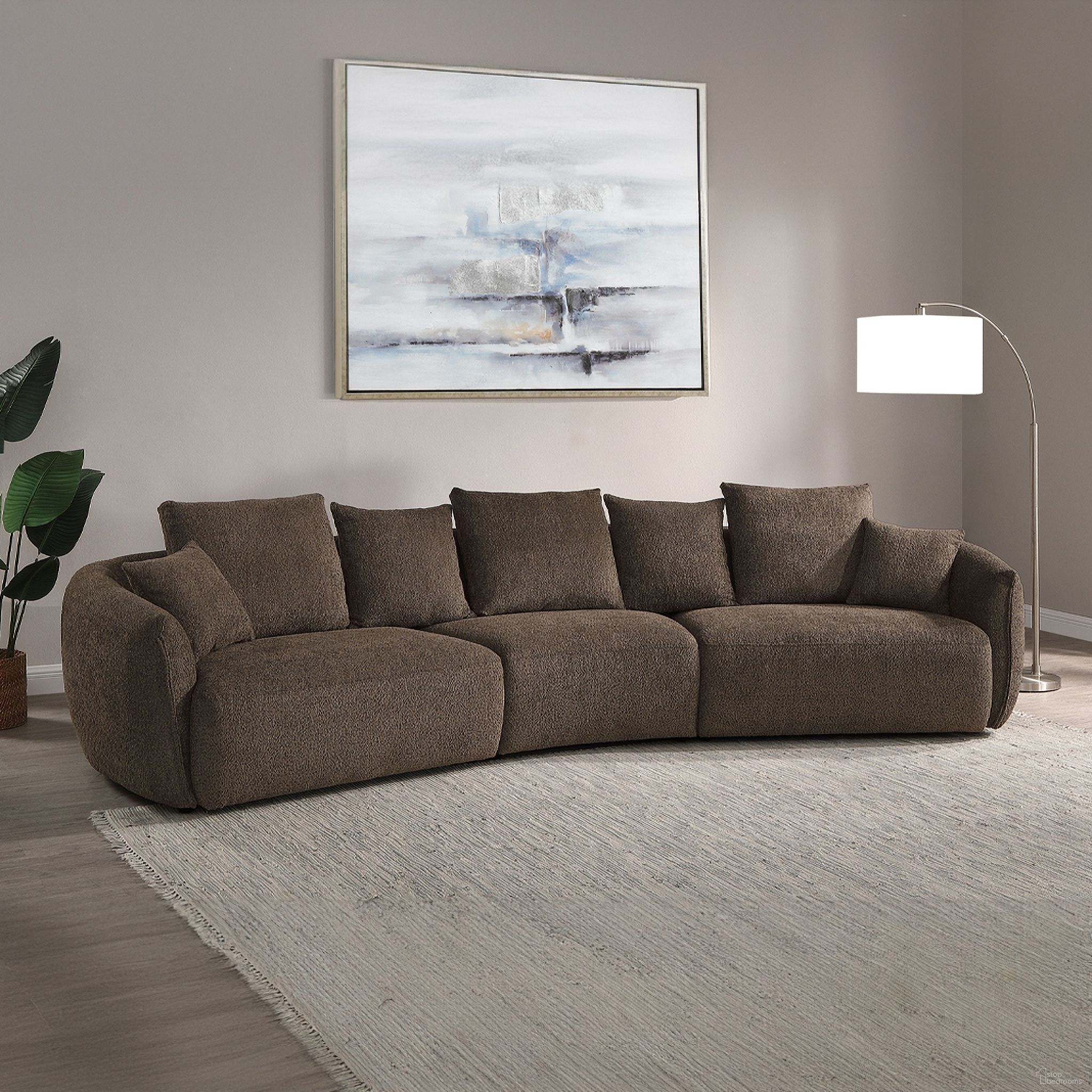 The appearance of Bash Sofa with 7 Pillows In Macca Anthology designed by ACME in the modern / contemporary interior design. This macca anthology piece of furniture was selected by 1StopBedrooms from Bash Collection to add a touch of cosiness and style into your home. Sku: LV03250-1;LV03250-2;LV03250-3. Material: Wood.
