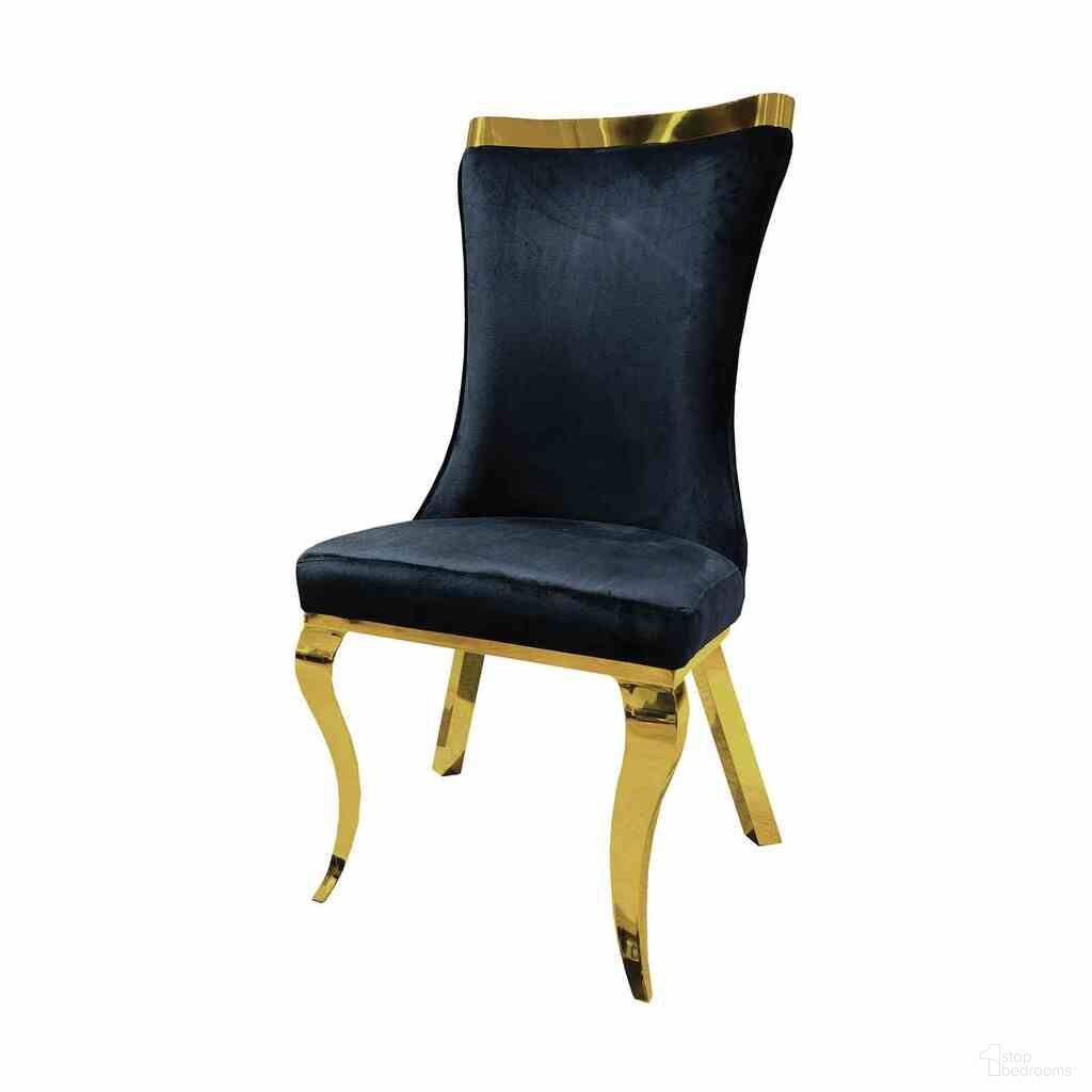 Basilicata Side Chair Set of 2 In Black