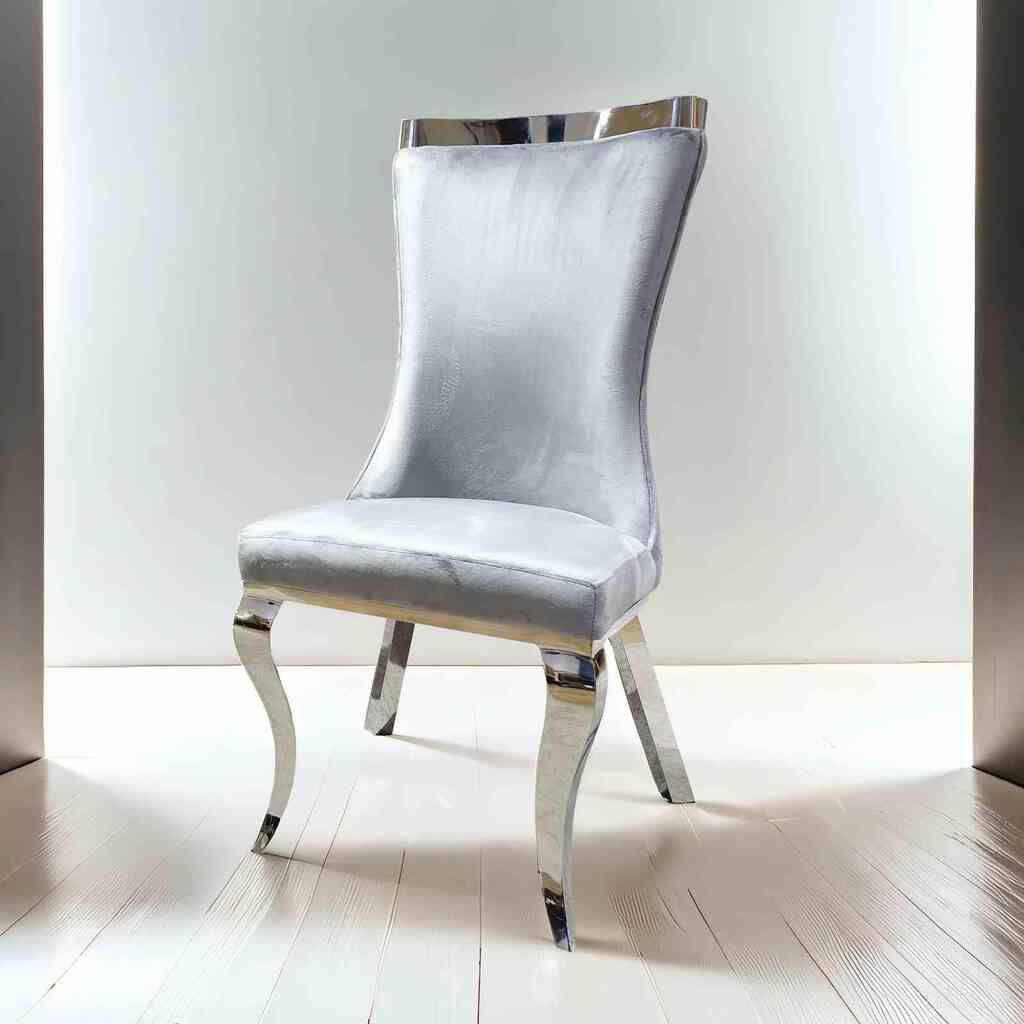 The appearance of Basilicata Side Chair Set of 2 In Gray designed by Furniture of America in the glam interior design. This gray piece of furniture was selected by 1StopBedrooms from Basilicata Collection to add a touch of cosiness and style into your home. Sku: FM33012GY-SC-1;FM33012GY-SC-2. Material: Fabric. Chair Type: Side Chair.