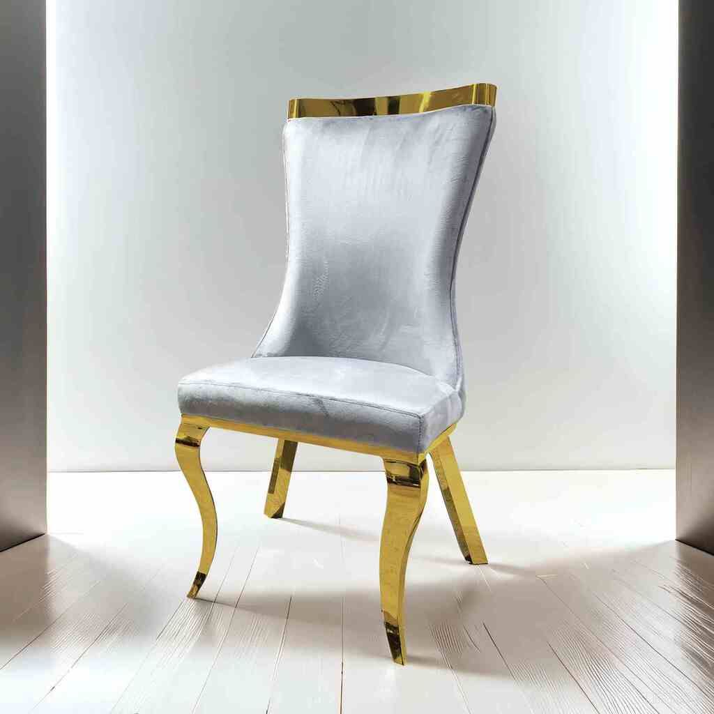 The appearance of Basilicata Side Chair Set of 2 In Gray designed by Furniture of America in the glam interior design. This gray piece of furniture was selected by 1StopBedrooms from Basilicata Collection to add a touch of cosiness and style into your home. Sku: FM33013GY-SC-1;FM33013GY-SC-2. Material: Fabric. Chair Type: Side Chair.