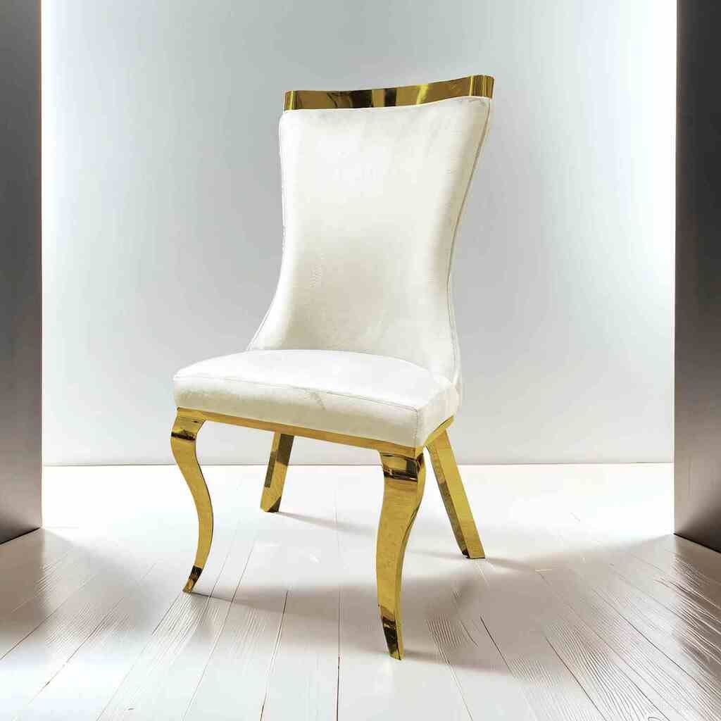 The appearance of Basilicata Side Chair Set of 2 In White designed by Furniture of America in the glam interior design. This white piece of furniture  was selected by 1StopBedrooms from Basilicata Collection to add a touch of cosiness and style into your home. Sku: FM33013WH-SC-1;FM33013WH-SC-2. Material: Fabric. Chair Type: Side Chair.
