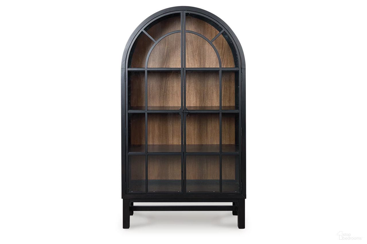The appearance of Basinger Display Cabinet In Black and Brown designed by Signature Design by Ashley in the traditional interior design. This black/brown piece of furniture was selected by 1StopBedrooms from Basinger Collection to add a touch of cosiness and style into your home. Sku: NCD824-376. Material: Glass.