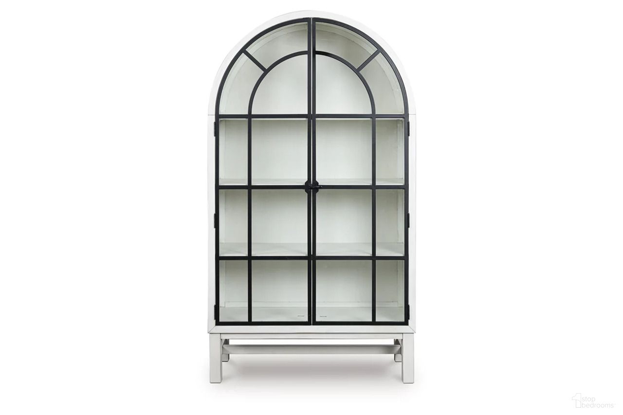 The appearance of Basinger Display Cabinet In White designed by Signature Design by Ashley in the traditional interior design. This white piece of furniture was selected by 1StopBedrooms from Basinger Collection to add a touch of cosiness and style into your home. Sku: NCD824-276. Material: Glass.