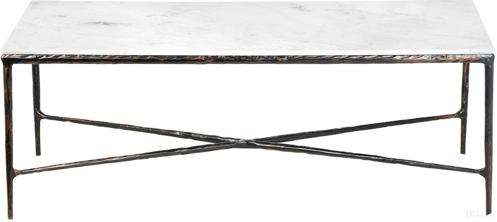The appearance of Bask Solid Hand-Made Aluminum/Marble Coffee Table In White and Bronze designed by Rajani Home in the transitional interior design. This white/bronze piece of furniture was selected by 1StopBedrooms from Solvia Collection to add a touch of cosiness and style into your home. Sku: 8C301559G03048. Material: Aluminum.