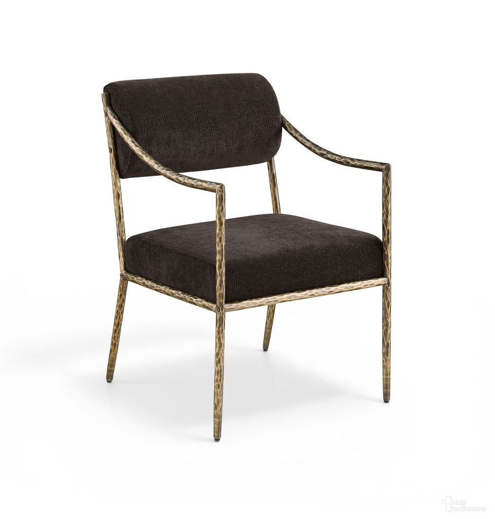 The appearance of Bastille Chenille Fabric Upholstered Dining Arm Chair Set of 2 In Brown designed by Meridian in the modern / contemporary interior design. This brown piece of furniture was selected by 1StopBedrooms from Bastille Collection to add a touch of cosiness and style into your home. Sku: 77037Brown-AC. Material: Chenille. Chair Type: Arm Chair.