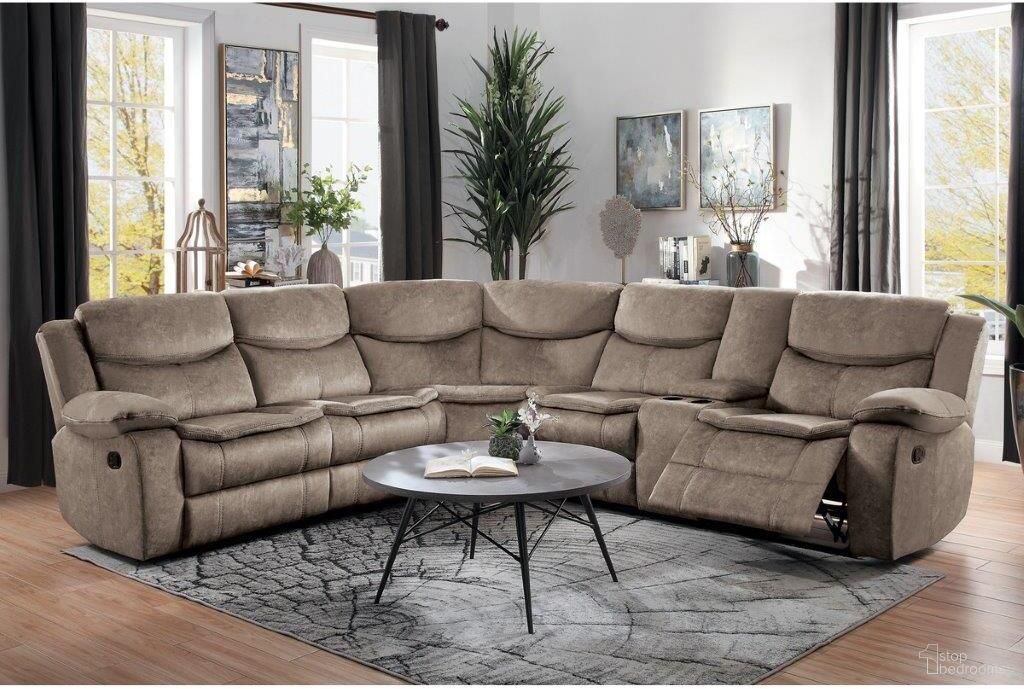 The appearance of Bastrop Brown 3 Piece Sectional designed by Homelegance in the traditional interior design. This dark brown piece of furniture was selected by 1StopBedrooms from Bastrop Collection to add a touch of cosiness and style into your home. Sku: 8230FBR-2L;8230FBR-CR;8230FBR-2RCN. Material: Microfiber. Layout: L-Shape.