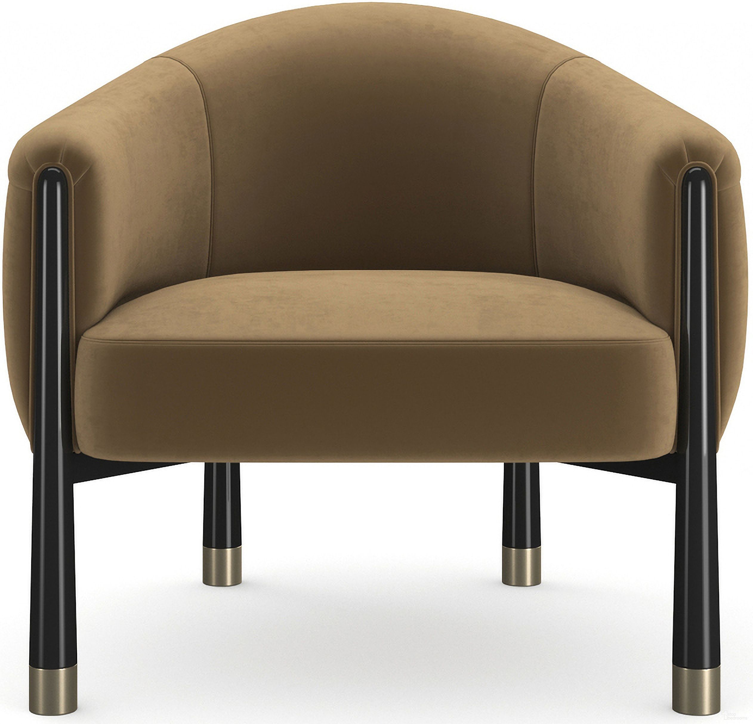 Baton Accent Chair In Brown