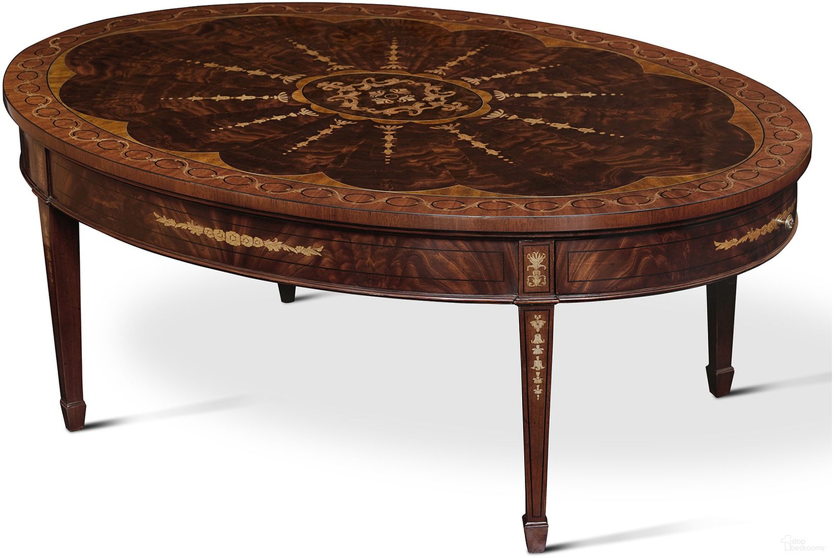 The appearance of Baton Cocktail Table In Mahogany designed by Maitland-Smith in the modern / contemporary interior design. This mahogany piece of furniture  was selected by 1StopBedrooms from Maitland Smith Collection to add a touch of cosiness and style into your home. Sku: 89-0615. Material: Mahogany.