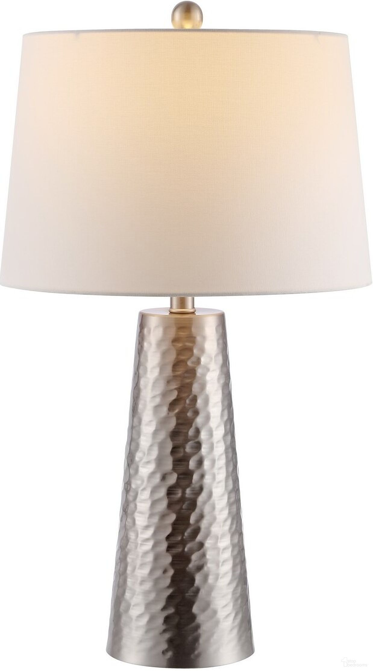 Batul Iron Table Lamp in Nickel