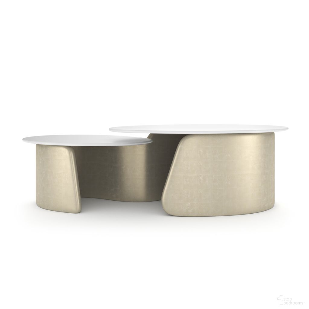 The appearance of Bauble Cocktail Table In White designed by Caracole in the modern / contemporary interior design. This white piece of furniture was selected by 1StopBedrooms from Bauble Collection to add a touch of cosiness and style into your home. Sku: CLA-024-402. Material: Glass.