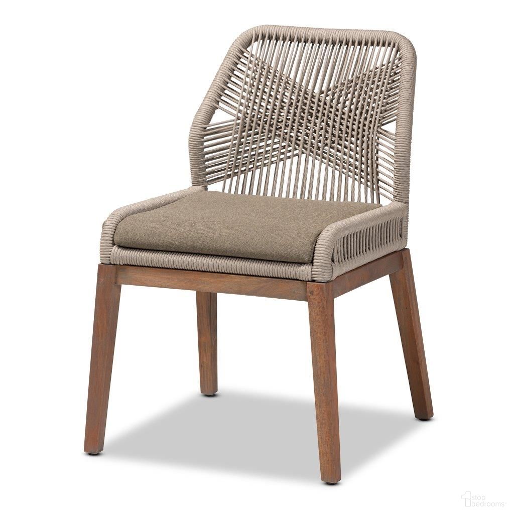 The appearance of Baxton Studio Jennifer Mid-Century Transitional Grey Woven Rope Mahogany Dining Side Chair designed by Baxton Studio in the transitional interior design. This grey piece of furniture  was selected by 1StopBedrooms from Jennifer Collection to add a touch of cosiness and style into your home. Sku: Jennifer-Grey-DC-No Arm. Material: Wood. Chair Type: Side Chair.