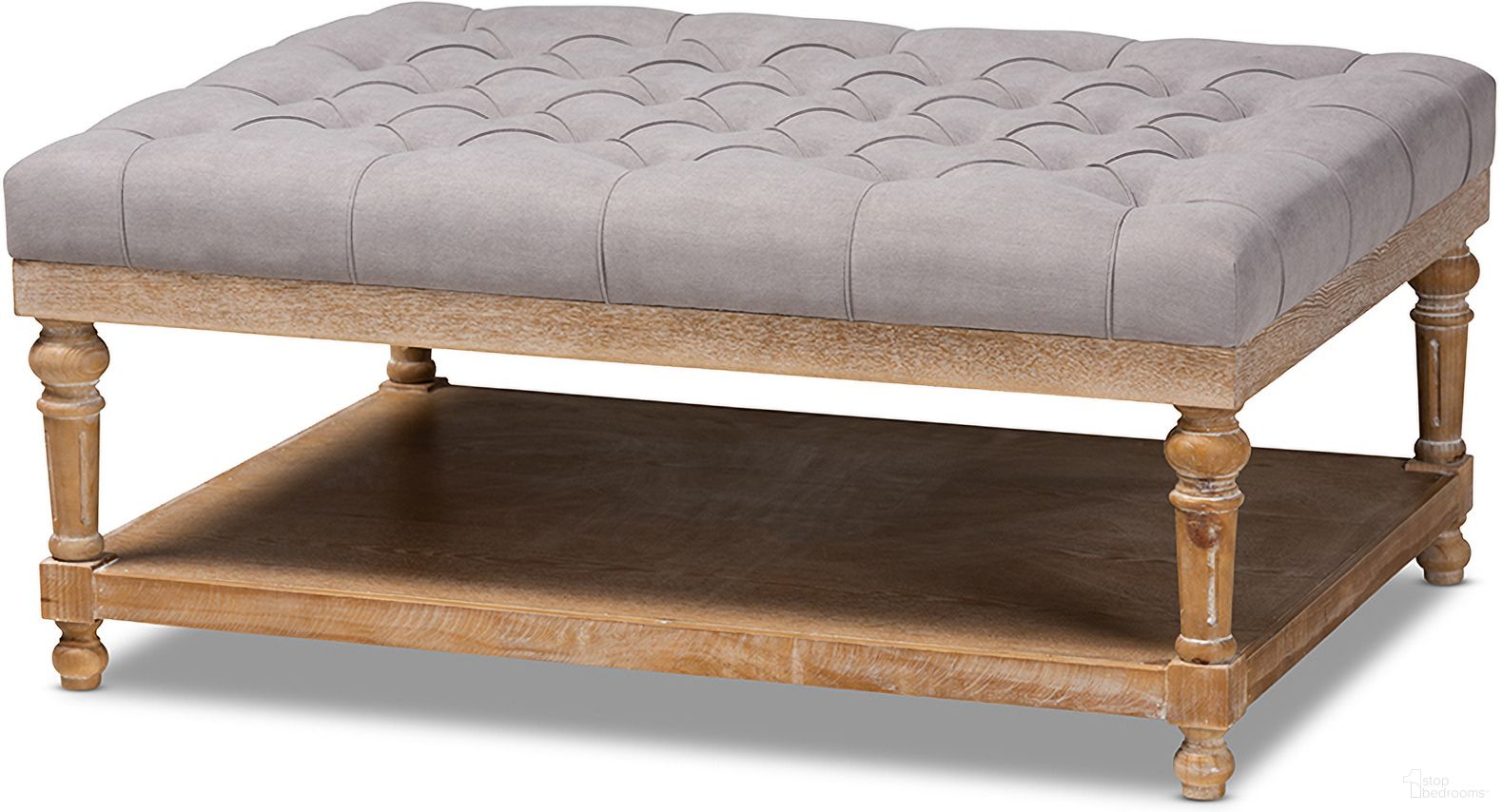 The appearance of Baxton Studio Lindsey Modern and Rustic Grey Linen Fabric Upholstered and Greywashed Wood Cocktail Ottoman designed by Baxton Studio in the rustic / southwestern interior design. This gray wash piece of furniture was selected by 1StopBedrooms from Lindsey Collection to add a touch of cosiness and style into your home. Sku: JY-0002-Grey/Greywashed-Otto. Material: Polyester.