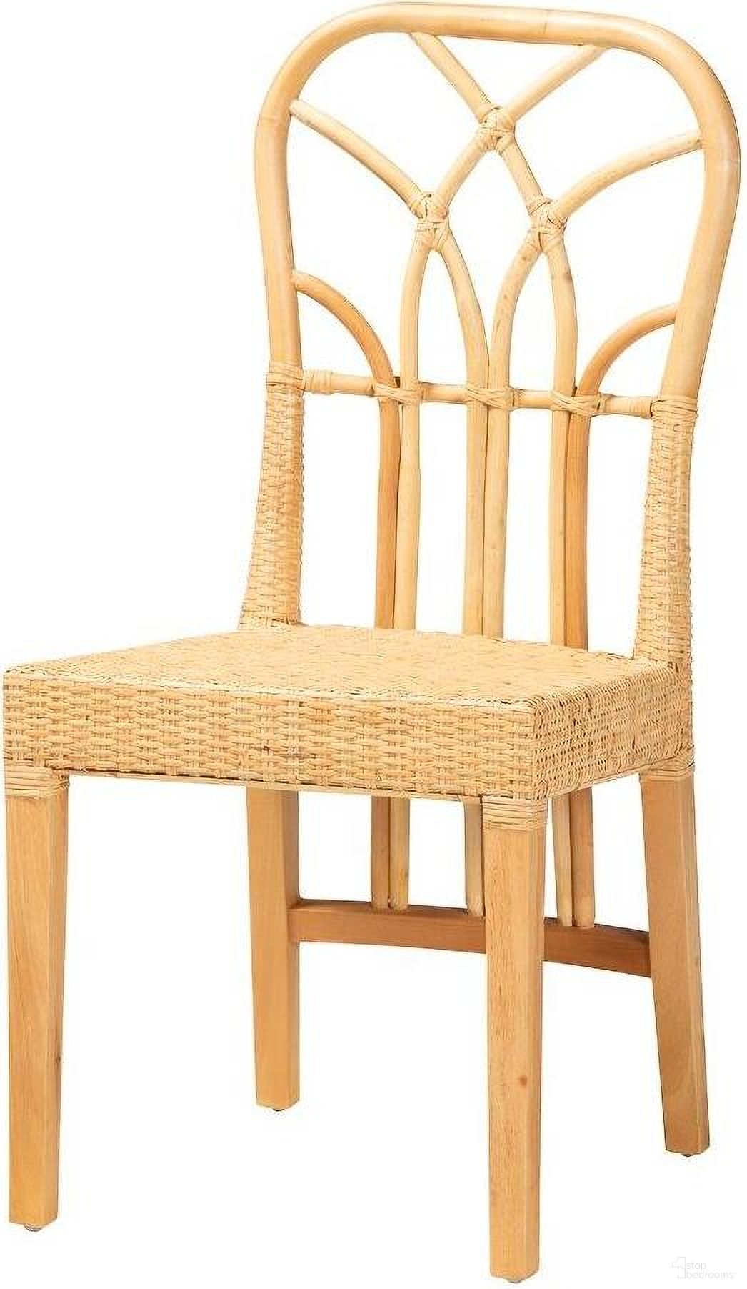 The appearance of Baxton Studio Monaco Modern Bohemian Oak Brown Finished Mahogany Wood and Natural Rattan Dining Chair designed by Baxton Studio in the coastal interior design. This brown piece of furniture  was selected by 1StopBedrooms from Monaco Collection to add a touch of cosiness and style into your home. Sku: Monaco-Rattan-DC. Material: Natural Rattan. Chair Type: Side Chair.