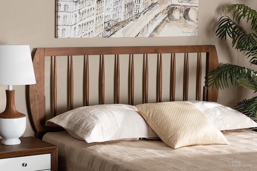 The appearance of Baxton Studio Norman Modern and Contemporary Transitional Ash Walnut Finished Wood Full Size Headboard designed by Baxton Studio in the modern / contemporary interior design. This ash walnut piece of furniture was selected by 1StopBedrooms from Norman Collection to add a touch of cosiness and style into your home. Sku: MG9737-Ash Walnut-HB-Full. Bed Size: Full. Material: Rubberwood.