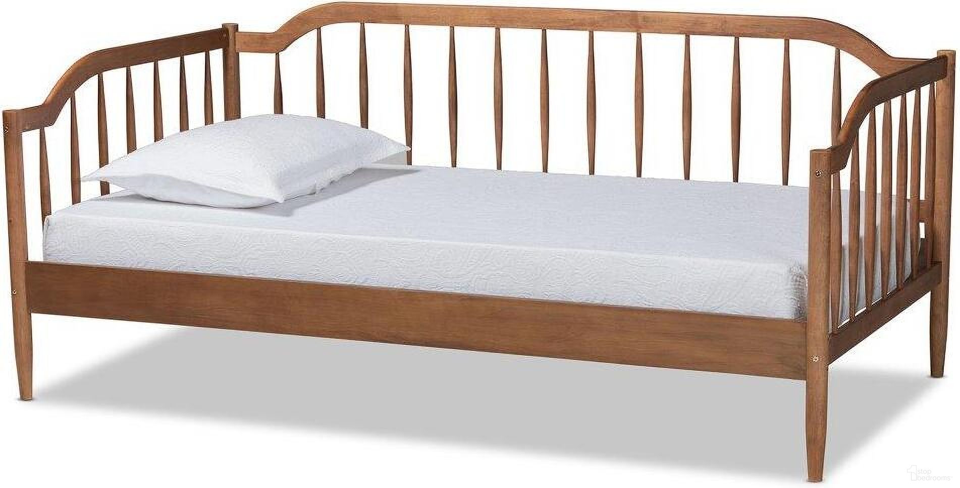 The appearance of Baxton Studio Parson Classic Mid-Century Modern Walnut Brown Finished Wood Twin Size Daybed designed by Baxton Studio in the transitional interior design. This walnut brown piece of furniture was selected by 1StopBedrooms from Parson Collection to add a touch of cosiness and style into your home. Sku: MG0073-1-Walnut-Daybed. Bed Type: Daybed. Bed Size: Twin. Material: MDF.