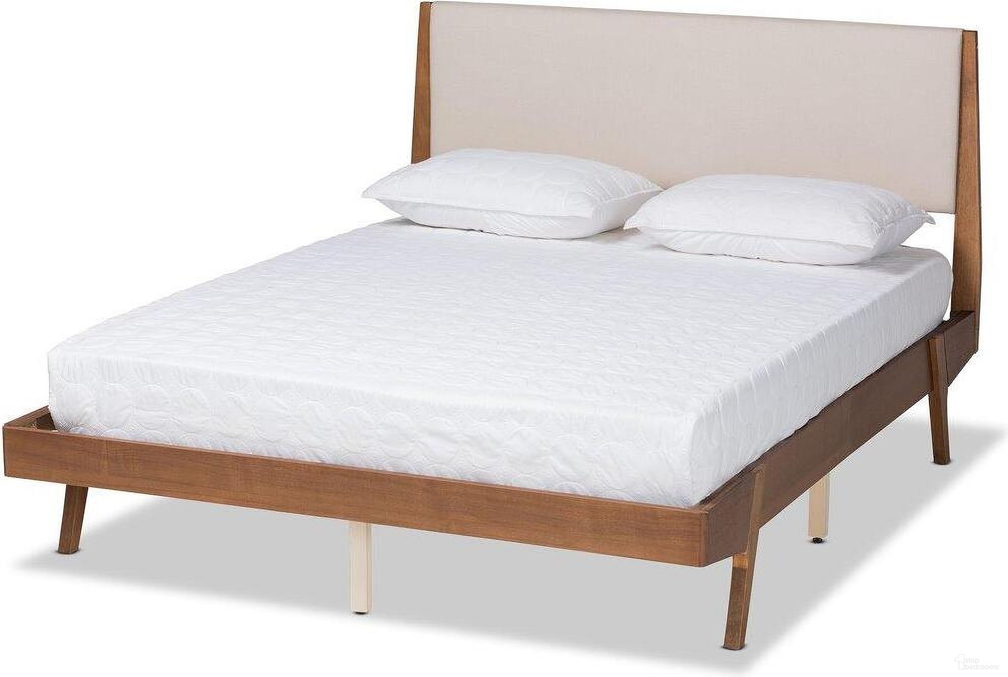 Baxton Studio Sennae Platform Bed - Thumbnail 2