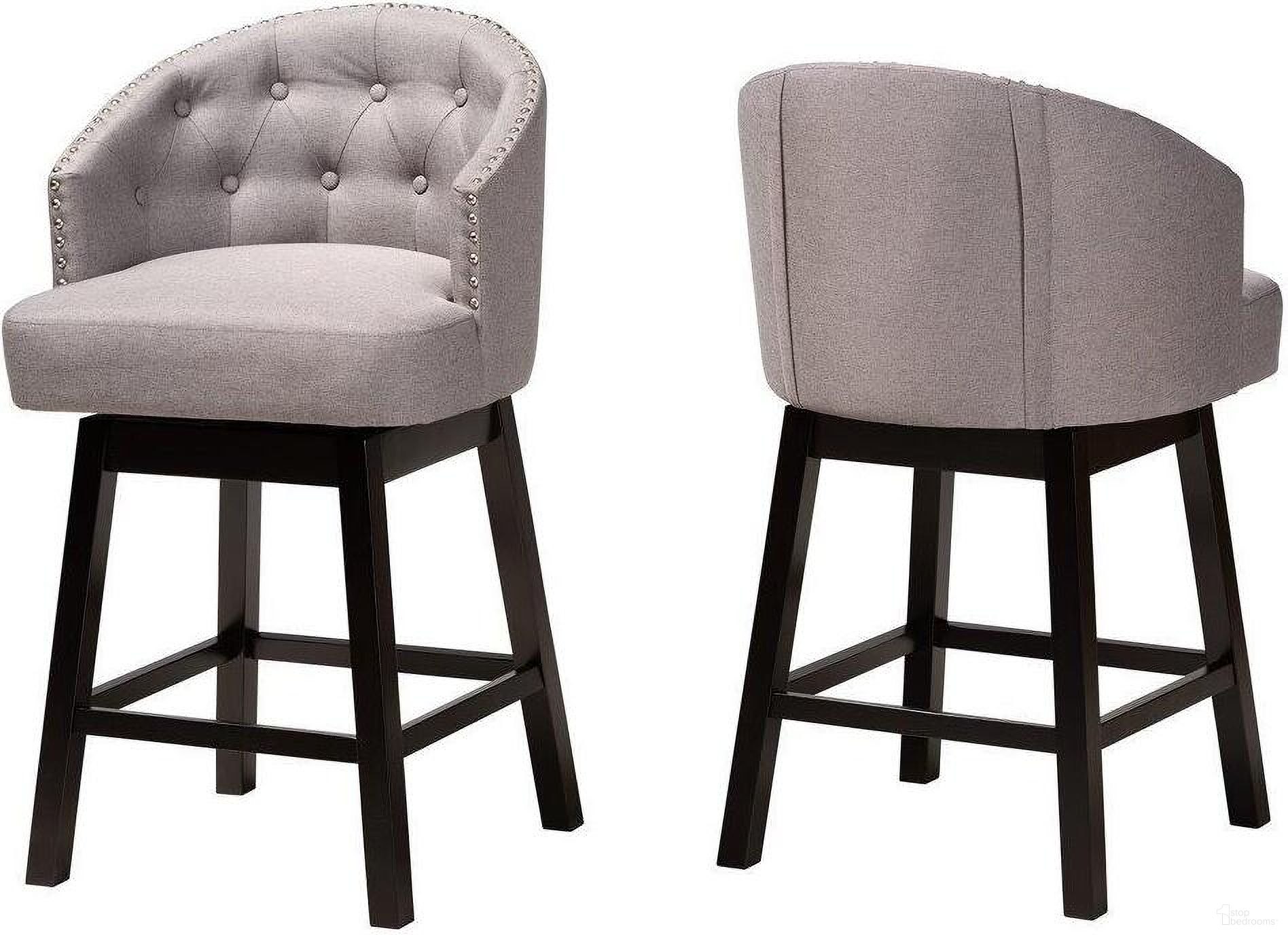 Baxton Studio Theron Swivel Counter Stool