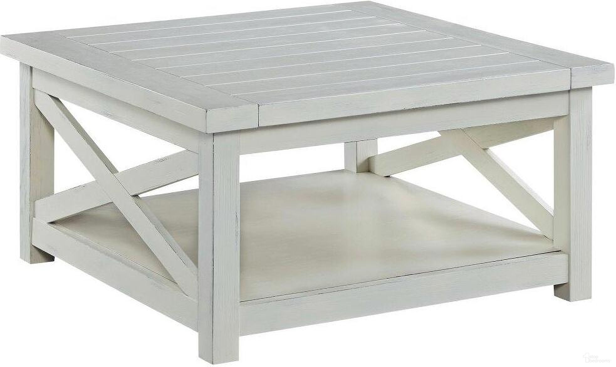 The appearance of Bay Lodge Off White Coffee Table designed by Homestyles in the traditional interior design. This off white piece of furniture  was selected by 1StopBedrooms from Bay Lodge Collection to add a touch of cosiness and style into your home. Sku: 5523-21. Material: Wood.