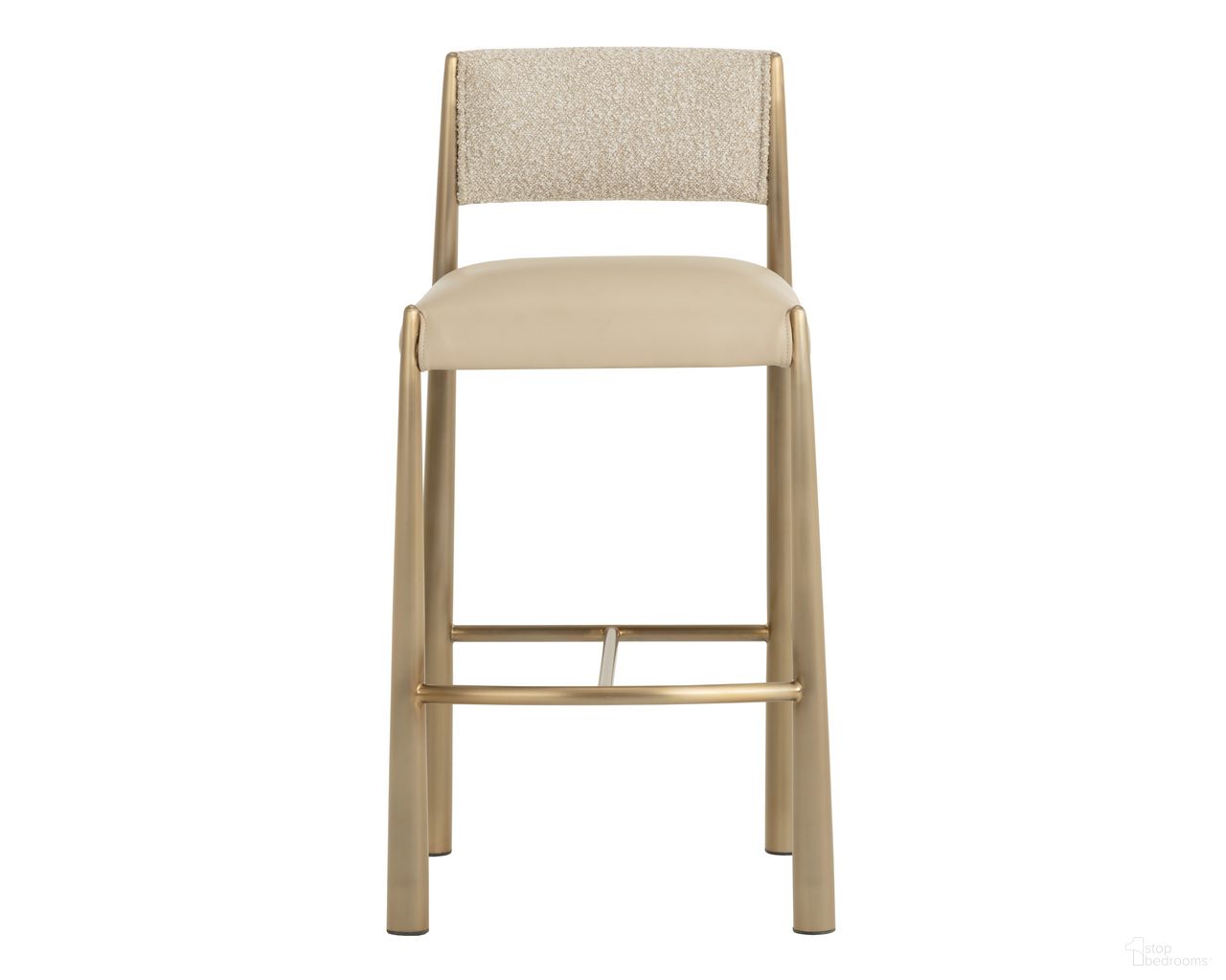 Bayard Barstool In Napa Beige and Santa Cruz Oatmeal