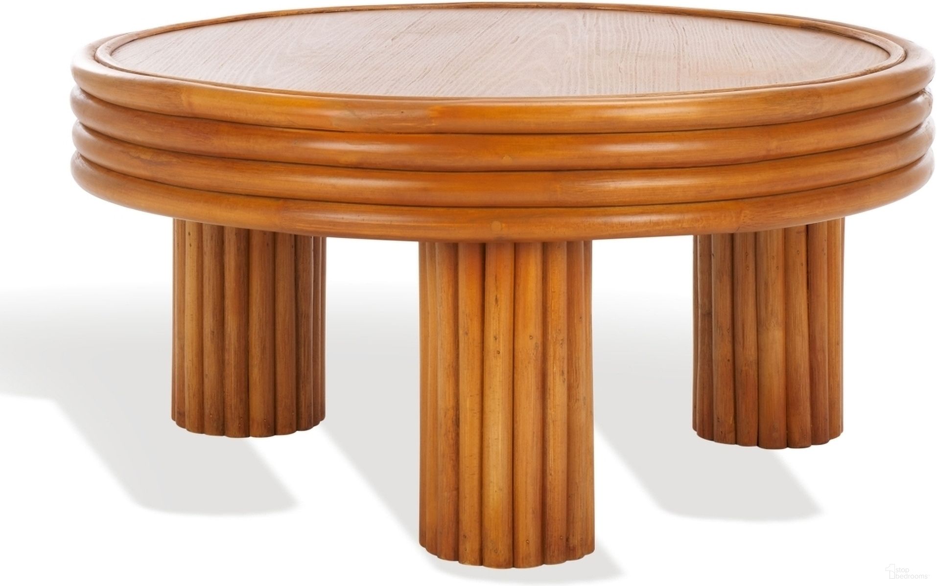 The appearance of Bayard Rattan Round Coffee Table In Natural designed by Safavieh Couture in the modern / contemporary interior design. This natural piece of furniture was selected by 1StopBedrooms from Bayard Collection to add a touch of cosiness and style into your home. Sku: CWK3008A. Material: Rattan.