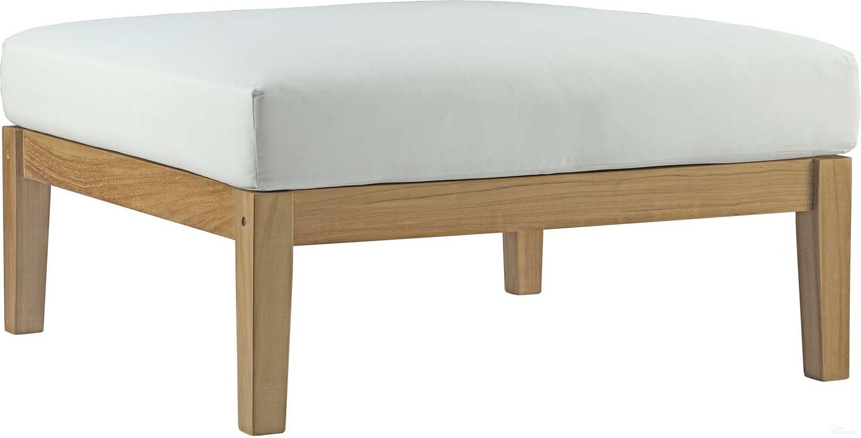 The appearance of Bayport Outdoor Patio Teak Ottoman In Natural White designed by Modway in the modern / contemporary interior design. This natural white piece of furniture was selected by 1StopBedrooms from Bayport Collection to add a touch of cosiness and style into your home. Sku: EEI-2698-NAT-WHI. Material: Wood.