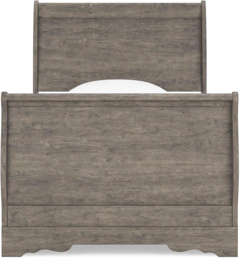 Bayzor Warm Gray Vintage Twin Sleigh Bed by Ashley Furniture