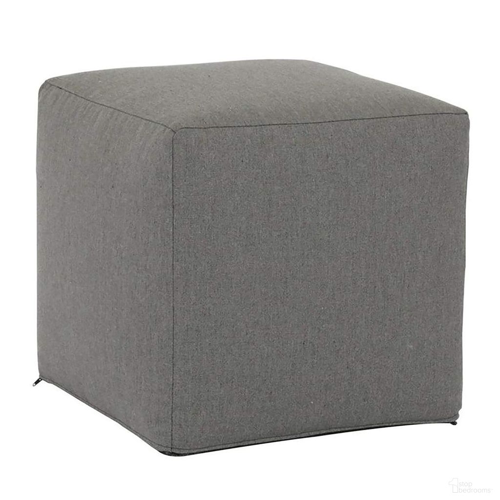 The appearance of Bazaar 18"Pouf Cube in Heritage Granite designed by Sunset West in the modern / contemporary interior design. This heritage granite piece of furniture was selected by 1StopBedrooms from Bazaar Collection to add a touch of cosiness and style into your home. Sku: SWPouf18C-CSH. Material: Sunbrella.