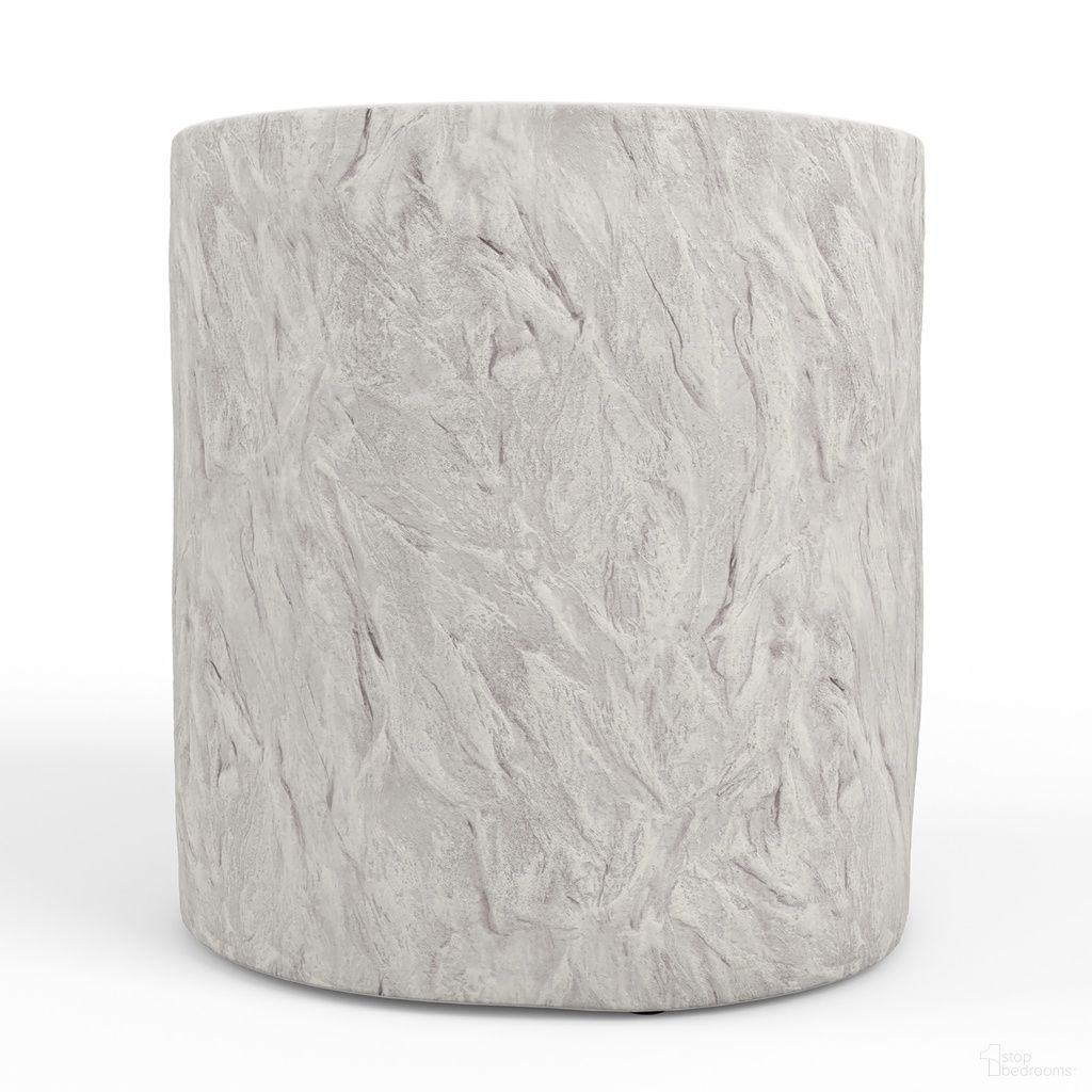 The appearance of Bazaar Antique Stone Round End Table in Bone White designed by Sunset West in the transitional interior design. This bone white piece of furniture was selected by 1StopBedrooms from Bazaar Collection to add a touch of cosiness and style into your home. Sku: SW6204-SRET. Material: Concrete.