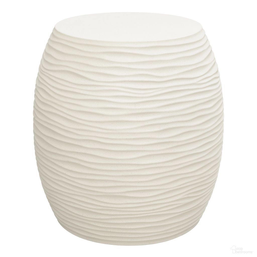 The appearance of Bazaar Dune End Table in Travertino designed by Sunset West in the transitional interior design. This travertino piece of furniture was selected by 1StopBedrooms from Bazaar Collection to add a touch of cosiness and style into your home. Sku: SW7207-ET. Material: Glass Fiber Reinforced Concrete.
