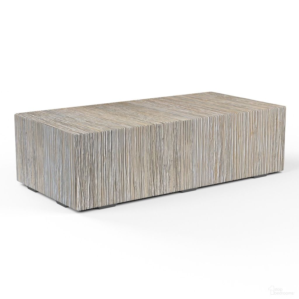 The appearance of Bazaar Madera Coffee Table in Natural designed by Sunset West in the transitional interior design. This natural piece of furniture  was selected by 1StopBedrooms from Bazaar Collection to add a touch of cosiness and style into your home. Sku: SW6203-MCT. Material: Concrete.