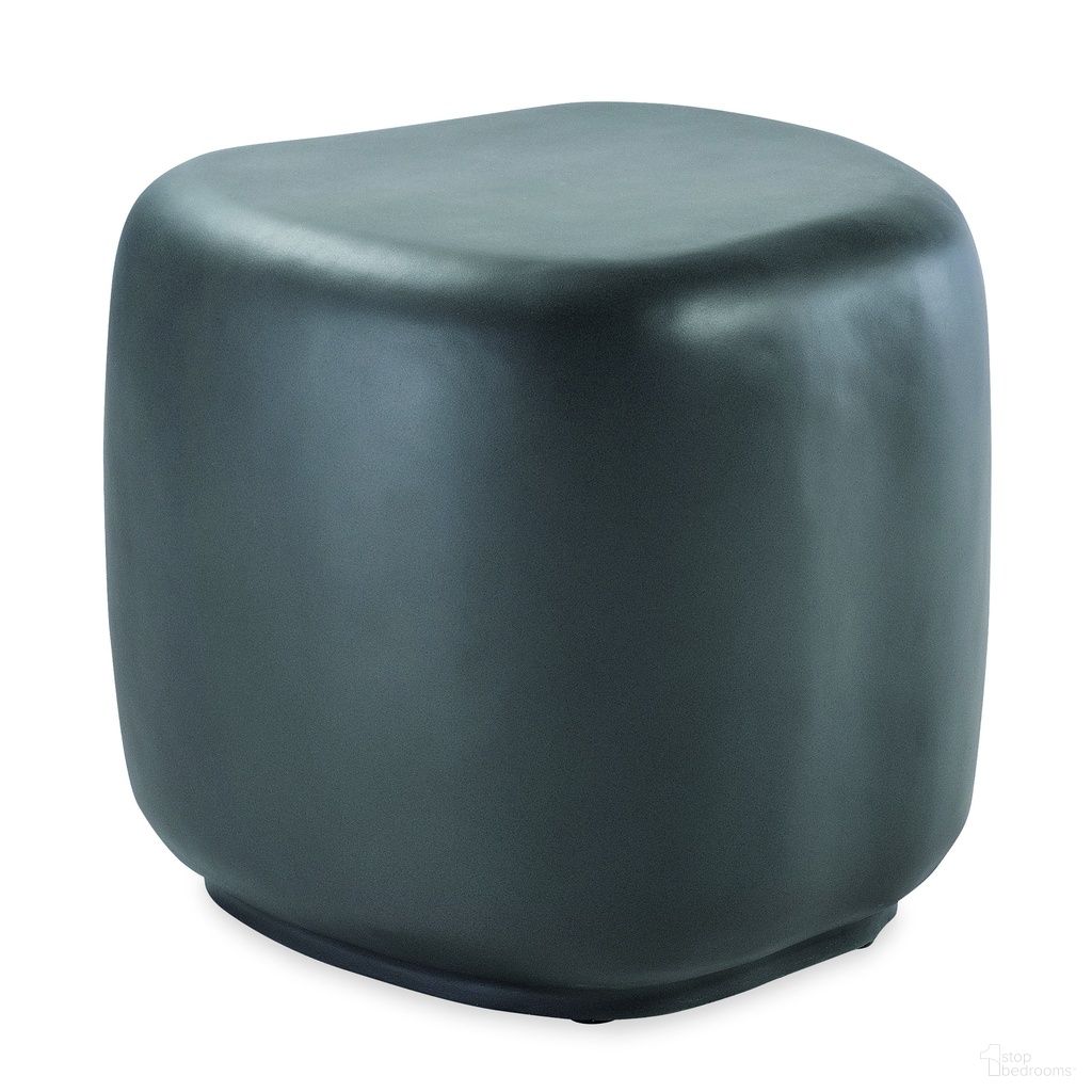 The appearance of Bazaar Pebble End Table - Gray in Dark Gray designed by Sunset West in the transitional interior design. This dark gray piece of furniture  was selected by 1StopBedrooms from Bazaar Collection to add a touch of cosiness and style into your home. Sku: SW6205-GRAYPET. Material: Concrete.
