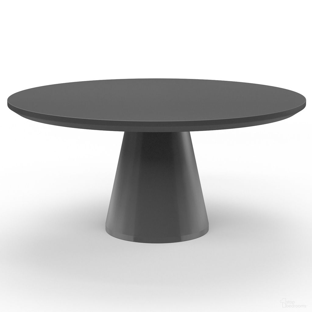 The appearance of Bazaar Pedestal Dining Table in Dark Gray designed by Sunset West in the transitional interior design. This dark gray piece of furniture was selected by 1StopBedrooms from Bazaar Collection to add a touch of cosiness and style into your home. Sku: SW6203-DRDT63. Material: Concrete.
