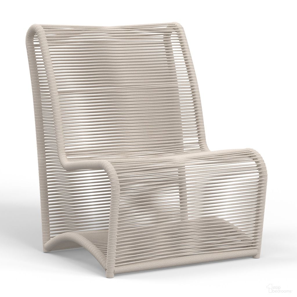 The appearance of Bazaar Sand Armless Club Chair in Medium Wood designed by Sunset West in the transitional interior design. This medium wood piece of furniture was selected by 1StopBedrooms from Bazaar Collection to add a touch of cosiness and style into your home. Sku: SW4922-21. Material: Olefin Rope.