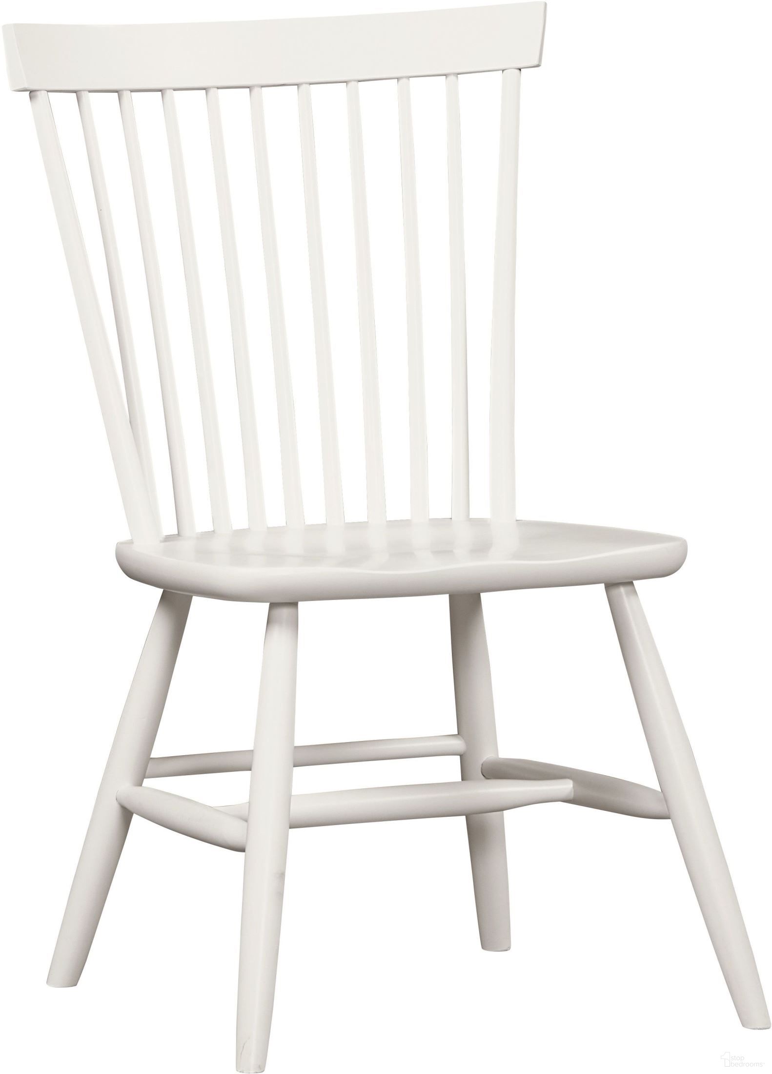 The appearance of Bonanza White Desk Chair designed by Vaughan Bassett in the transitional interior design. This white piece of furniture was selected by 1StopBedrooms from Bonanza Collection to add a touch of cosiness and style into your home. Sku: BB29-007. Material: Solid Hardwood.