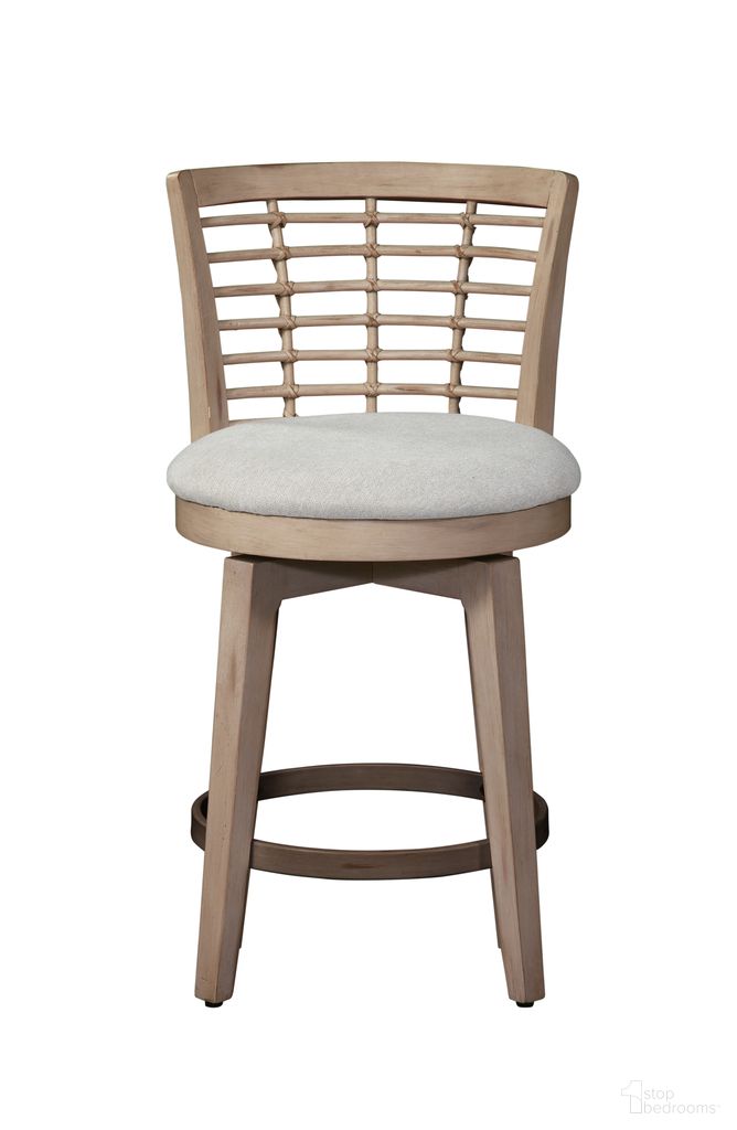 The appearance of Beach Comber Counter Height Swivel Stool In Brown designed by American Woodcrafters in the coastal interior design. This brown piece of furniture  was selected by 1StopBedrooms from Beach Comber Collection to add a touch of cosiness and style into your home. Sku: D-8500-348-25F. Material: Mahogany.