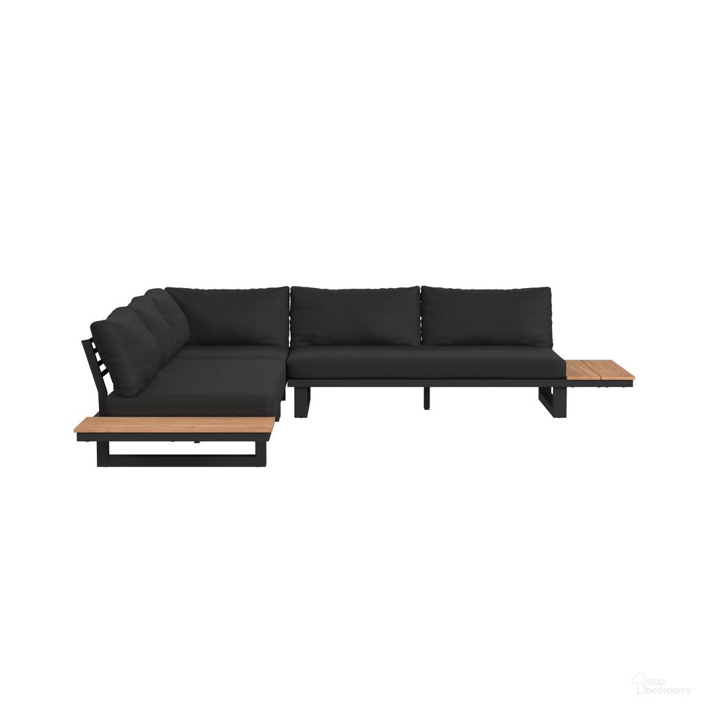 Beachside Three Piece Outdoor Living Set In Black