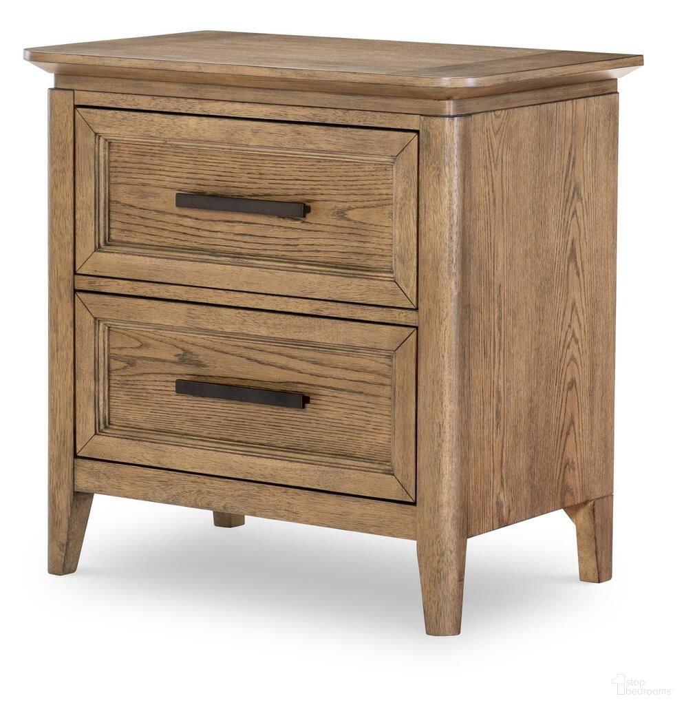 The appearance of Beacon Hill 2 Drawer Nightstand In Dusted Barley designed by Legacy Classic in the traditional interior design. This dusted barley piece of furniture  was selected by 1StopBedrooms from Beacon Hill Collection to add a touch of cosiness and style into your home. Sku: 4650-3100. Material: Oak Veneer.